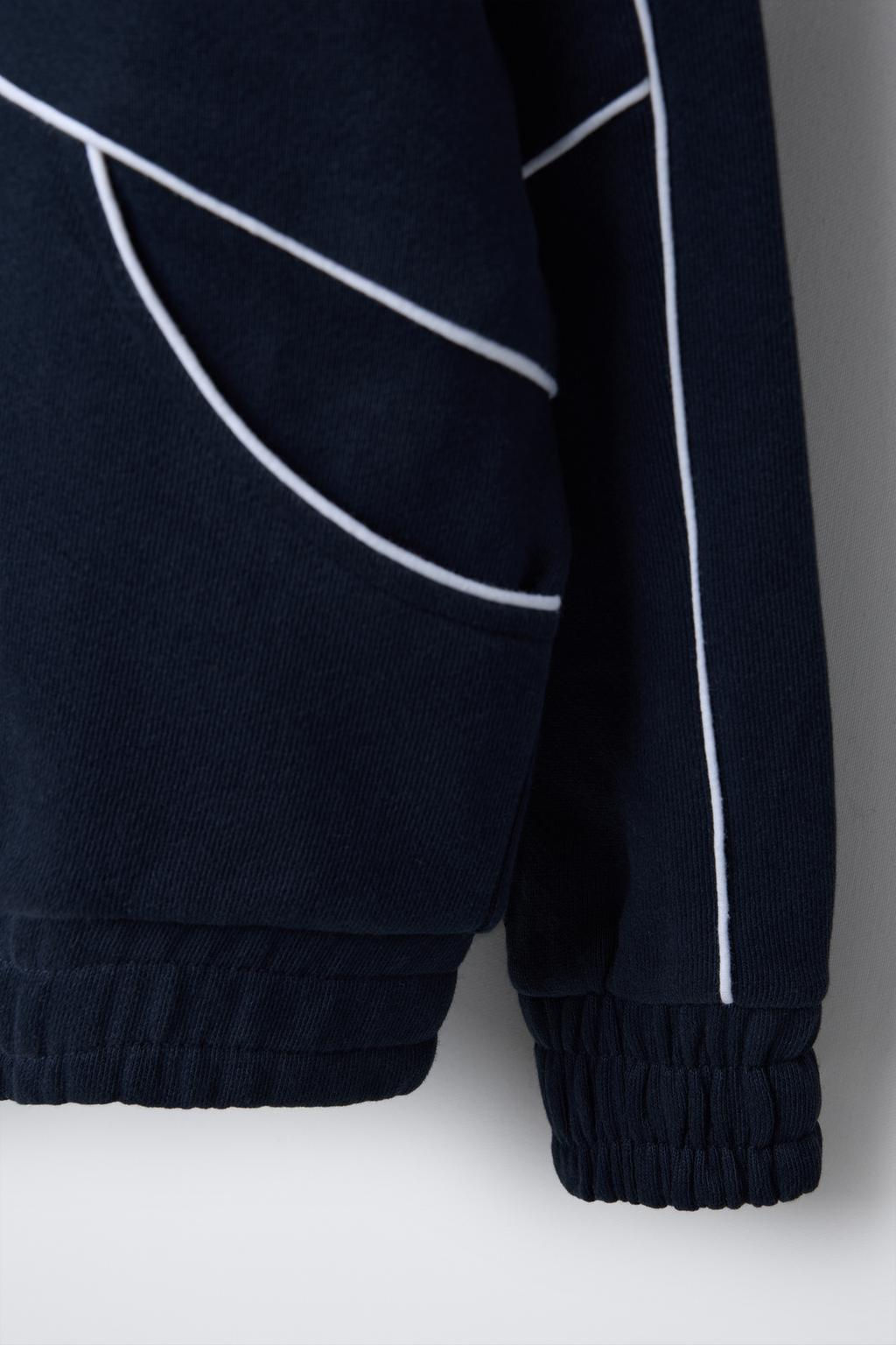 PLUSH HOODIE WITH SLOGAN - Zara фото 4