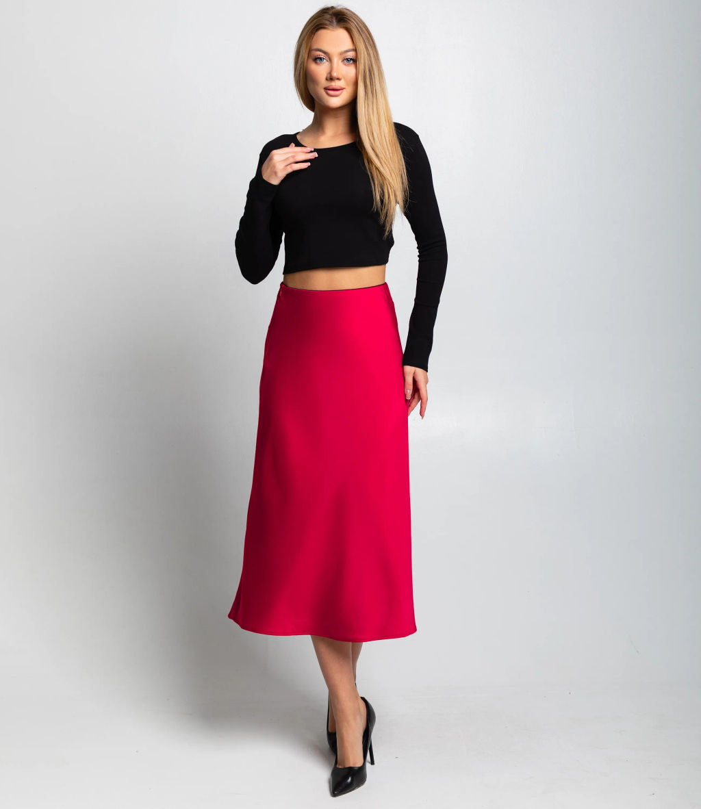 Юбка #КТ2103, красный