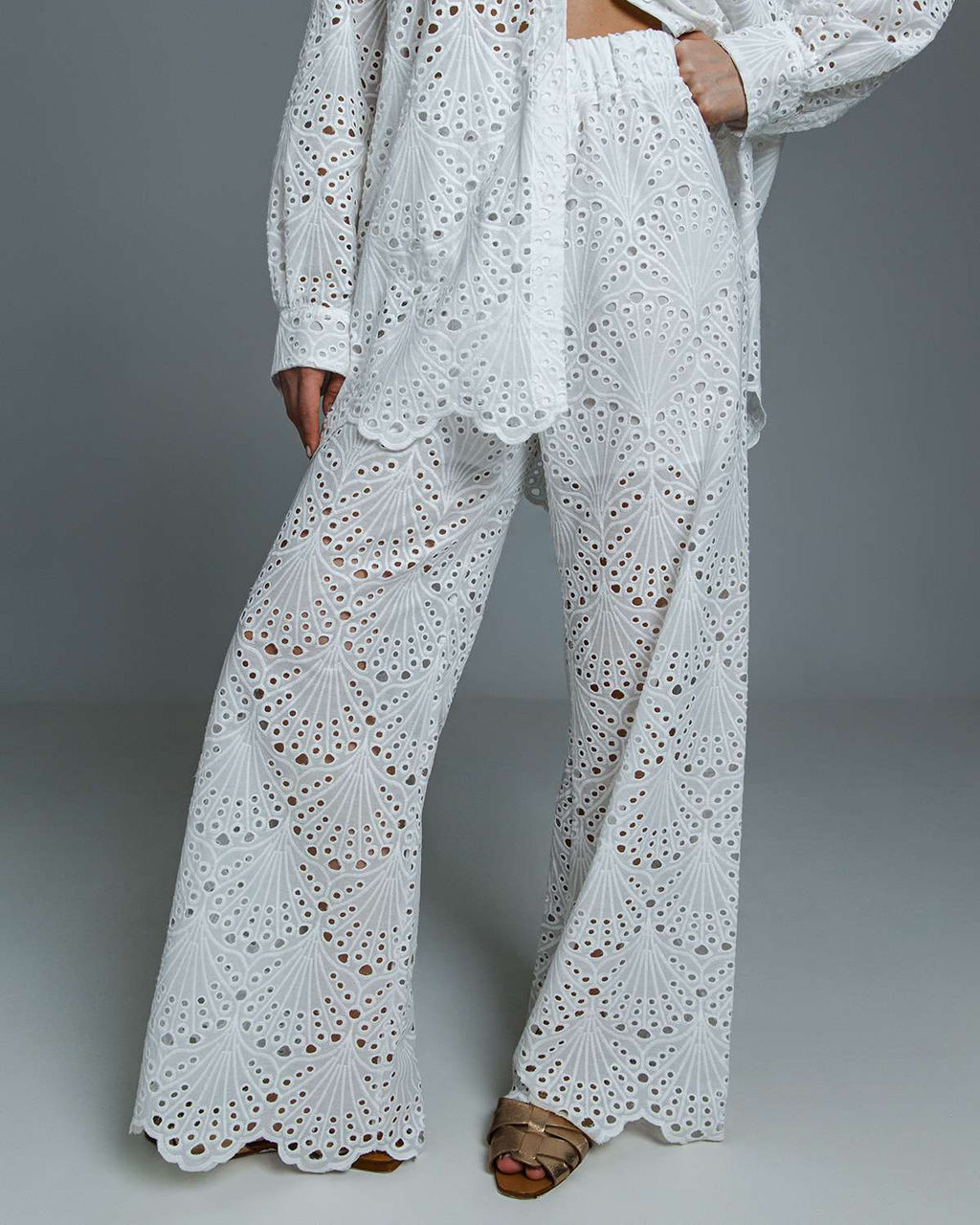 Брюки палаццо шитьё  100% хлопок - Sahar art lab фото 13