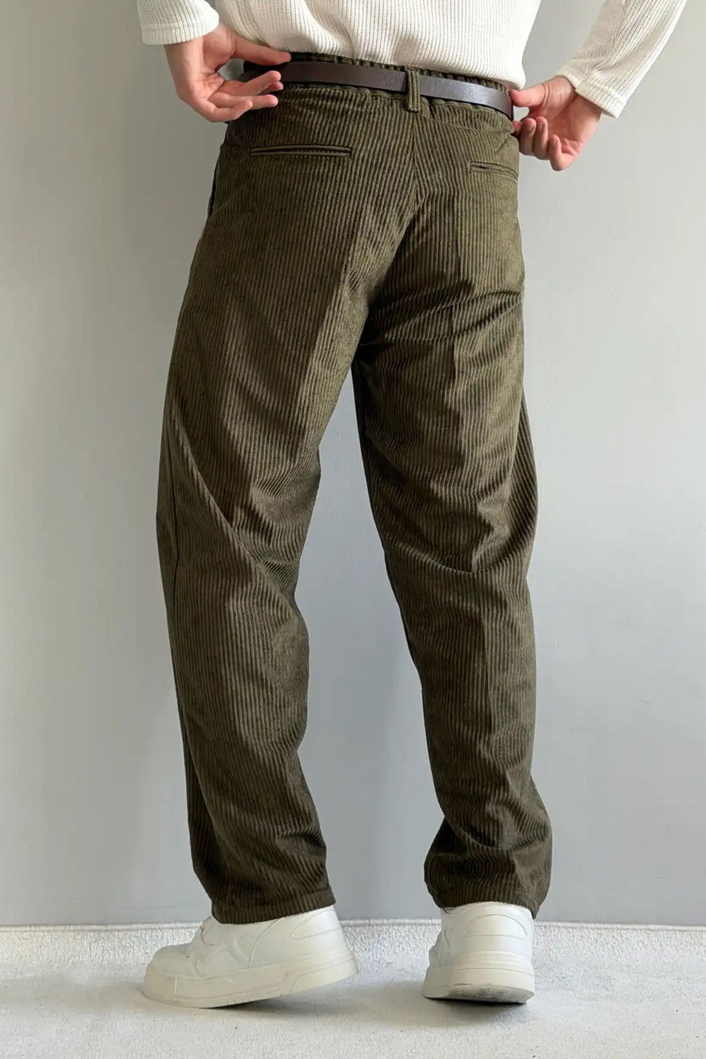 Kahverengi Erkek Baggy Fit Kadife Pantolon TMNAW26PL00022 - Trendyolmilla фото 28