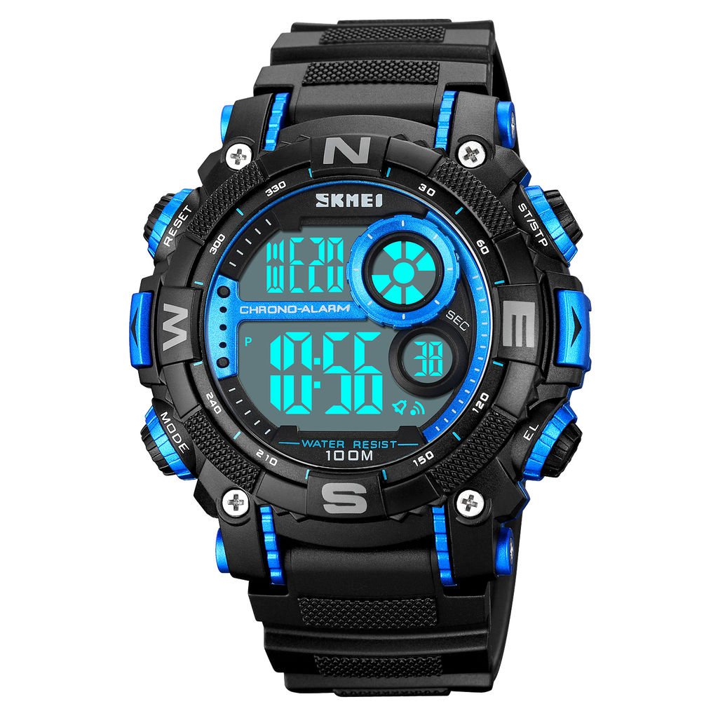 Часы наручные Skmei мужские электронные спортивные водонепроницаемые 1887blue