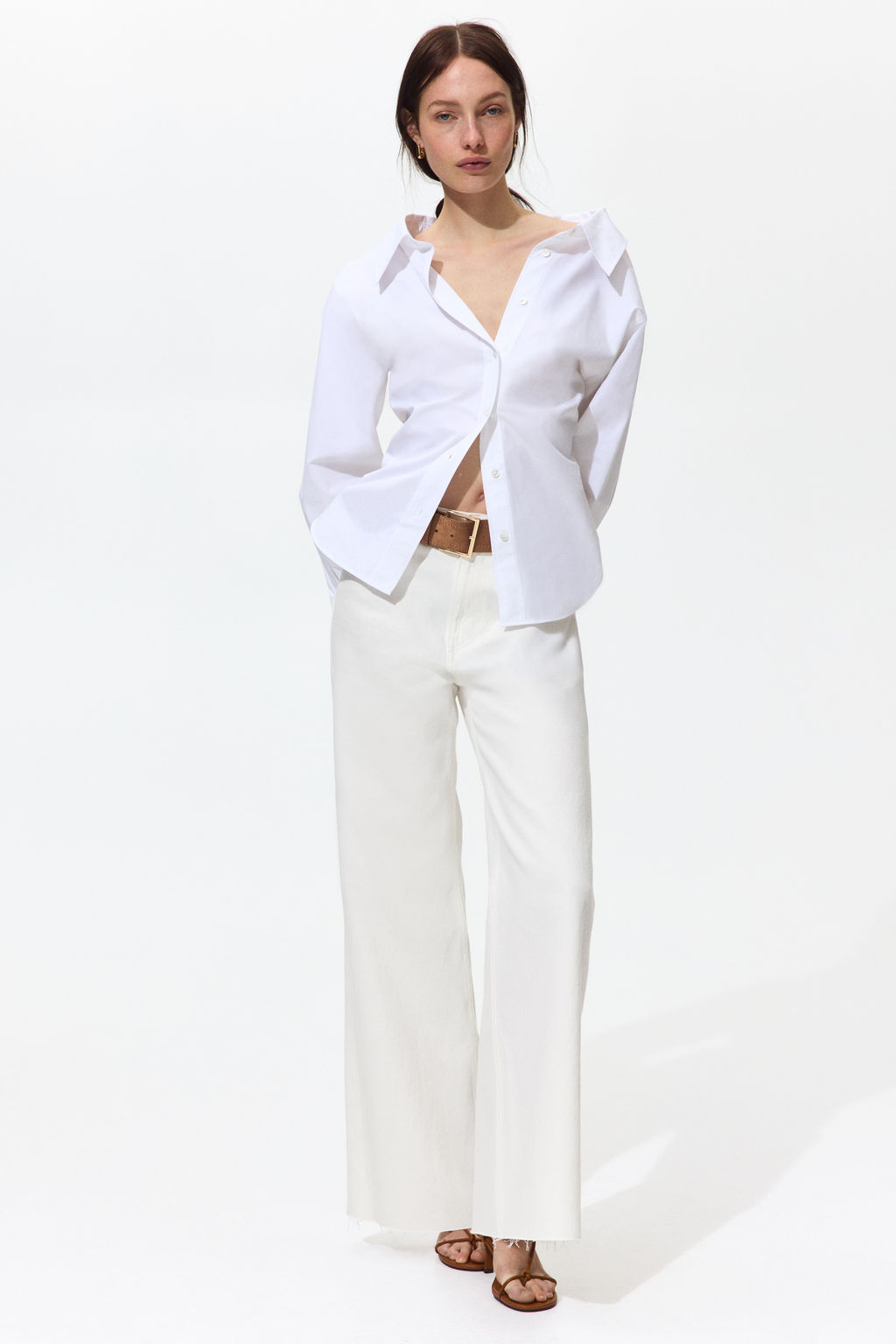 Wide High Waist Jeans - H&m фото 7