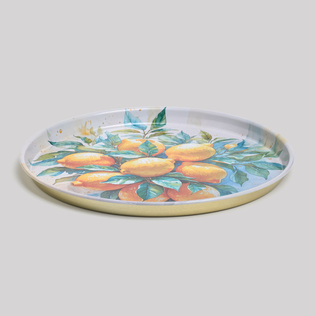 ПОДНОС СЕРВИРОВОЧНЫЙ AGNESS CITRUS CHARM 33*2,1 СМ  фото 2