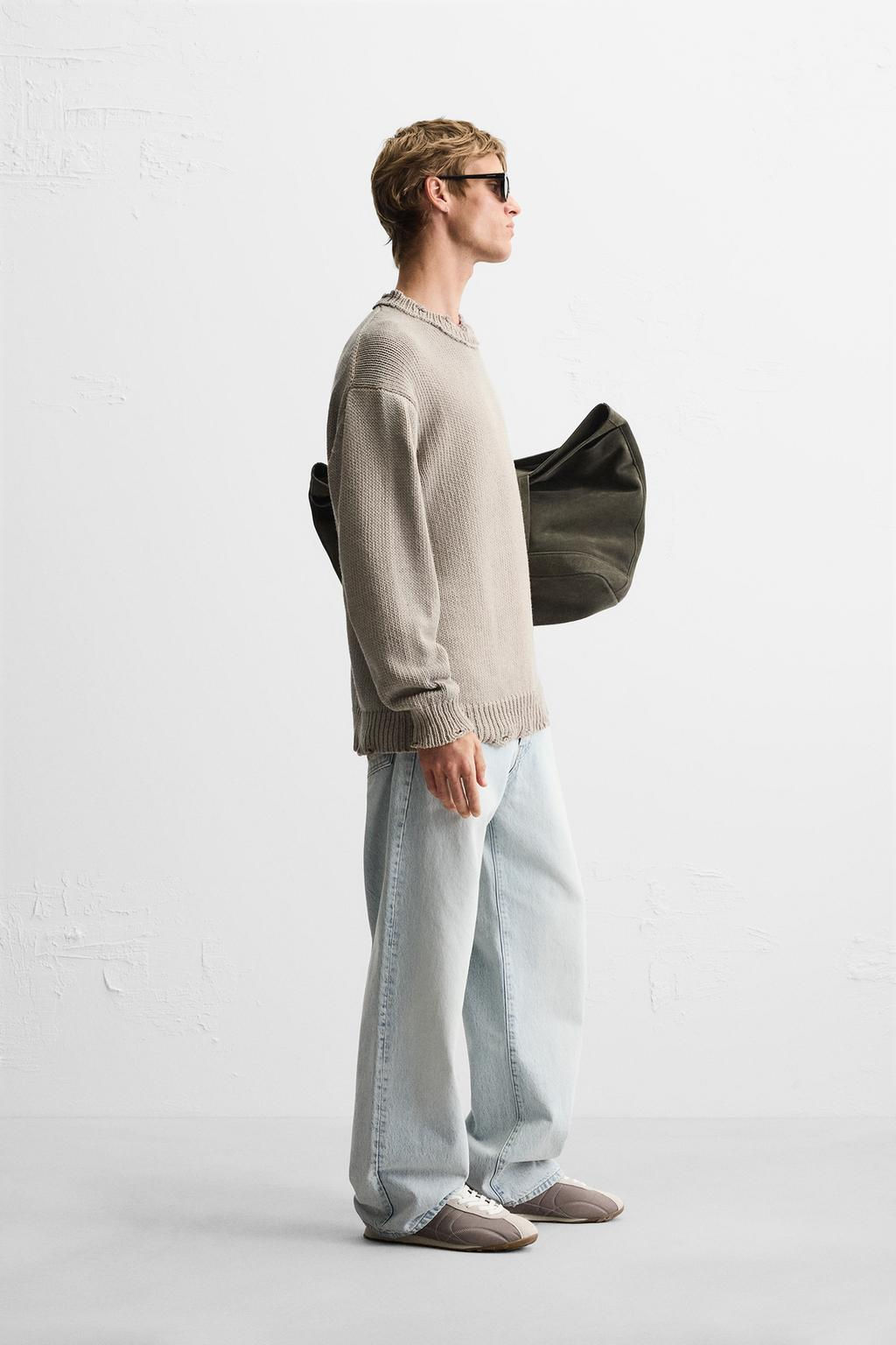 WASHED RIPPED EFFECT SWEATER - Zara фото 2