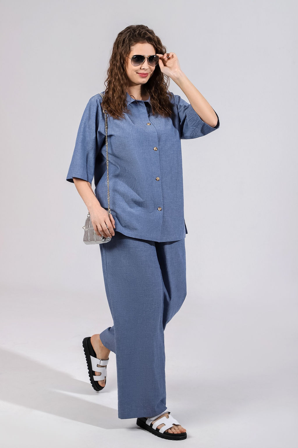 VIOTEX Брюки Тимьян-2 из вареного хлопка - Виотекс фото 28