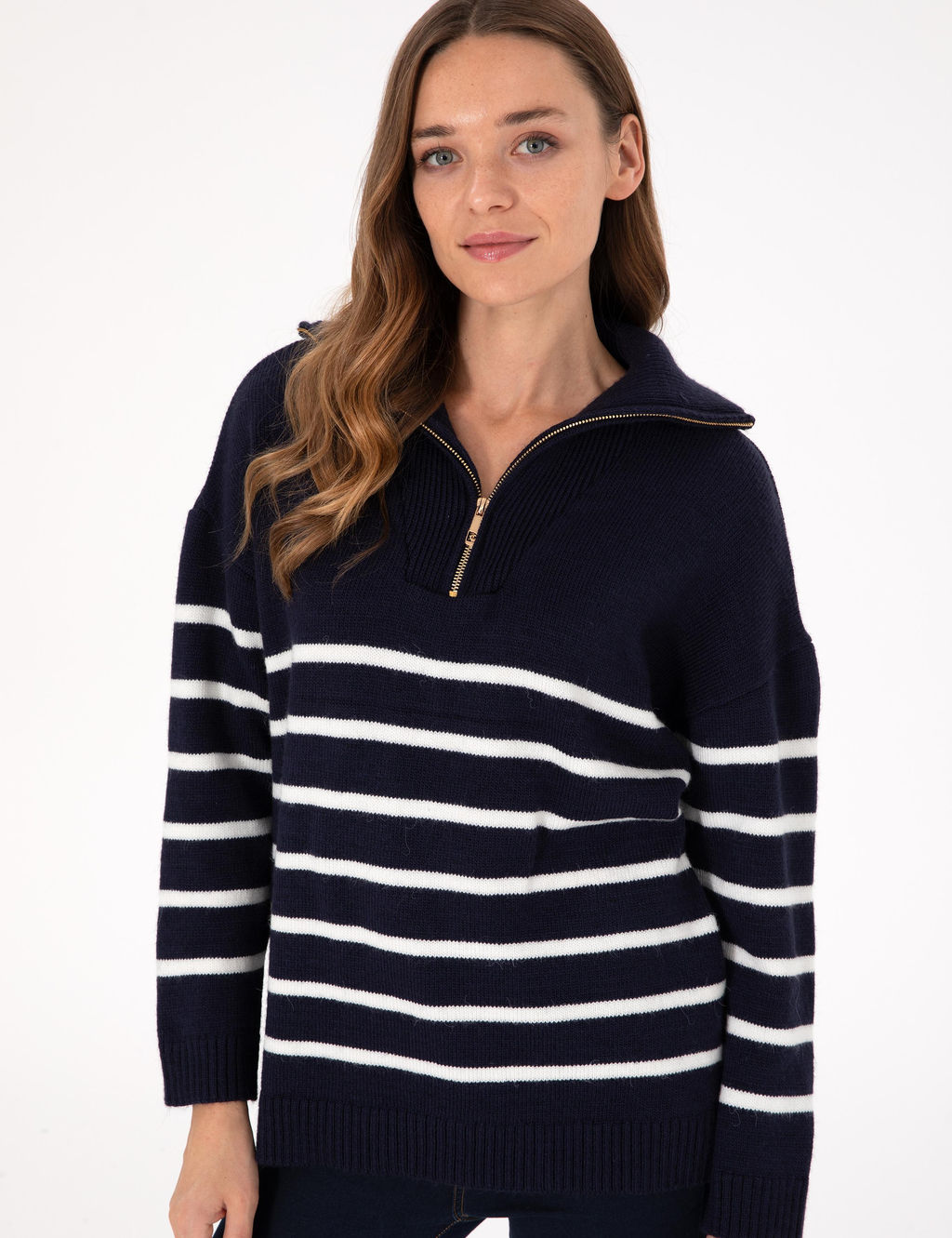 Lacivert Comfort Fit Kazak - Pierre cardin фото 3