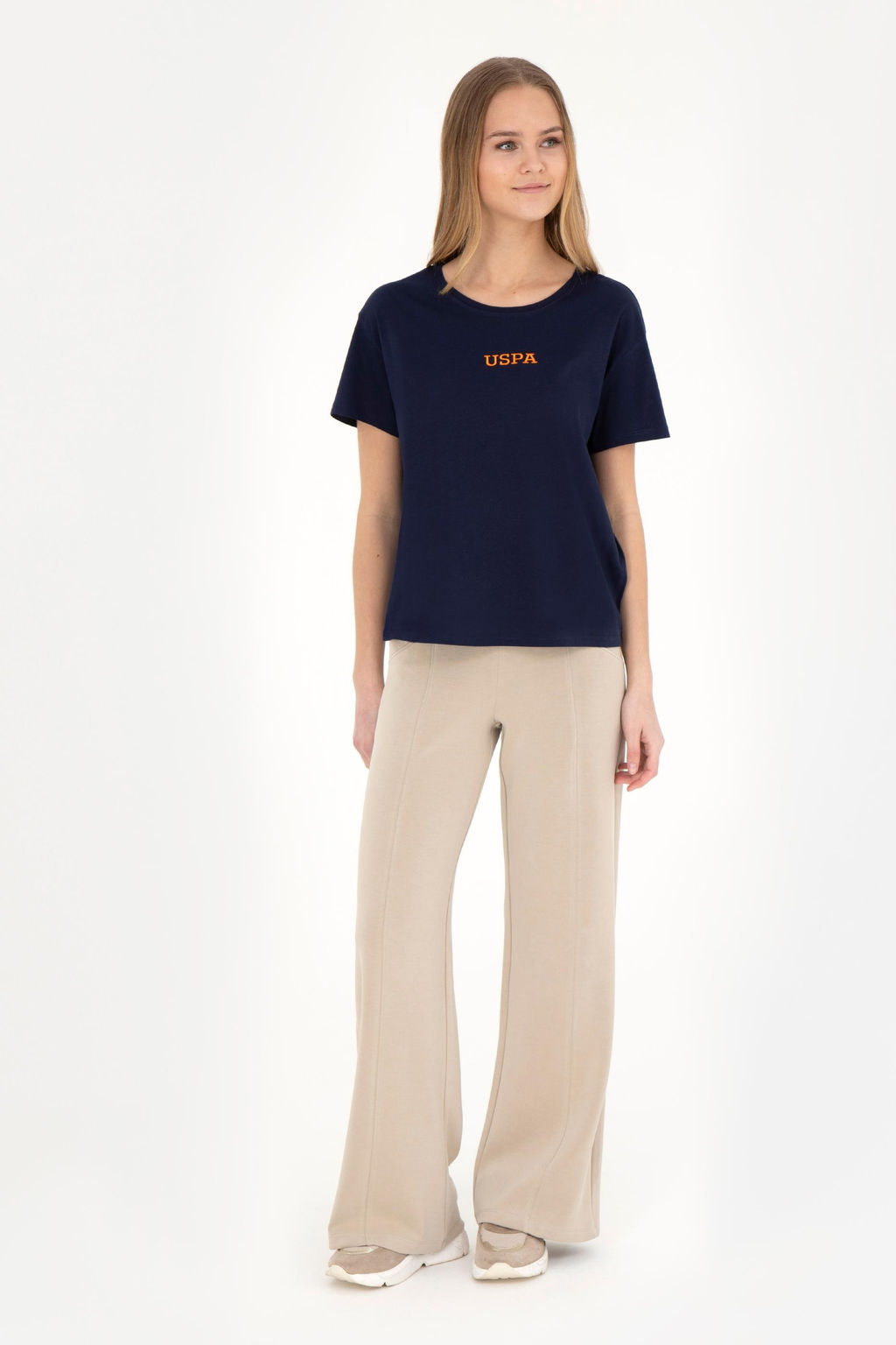 Женские легкие спортивные штаны цвета хаки - U.s. polo assn фото 9