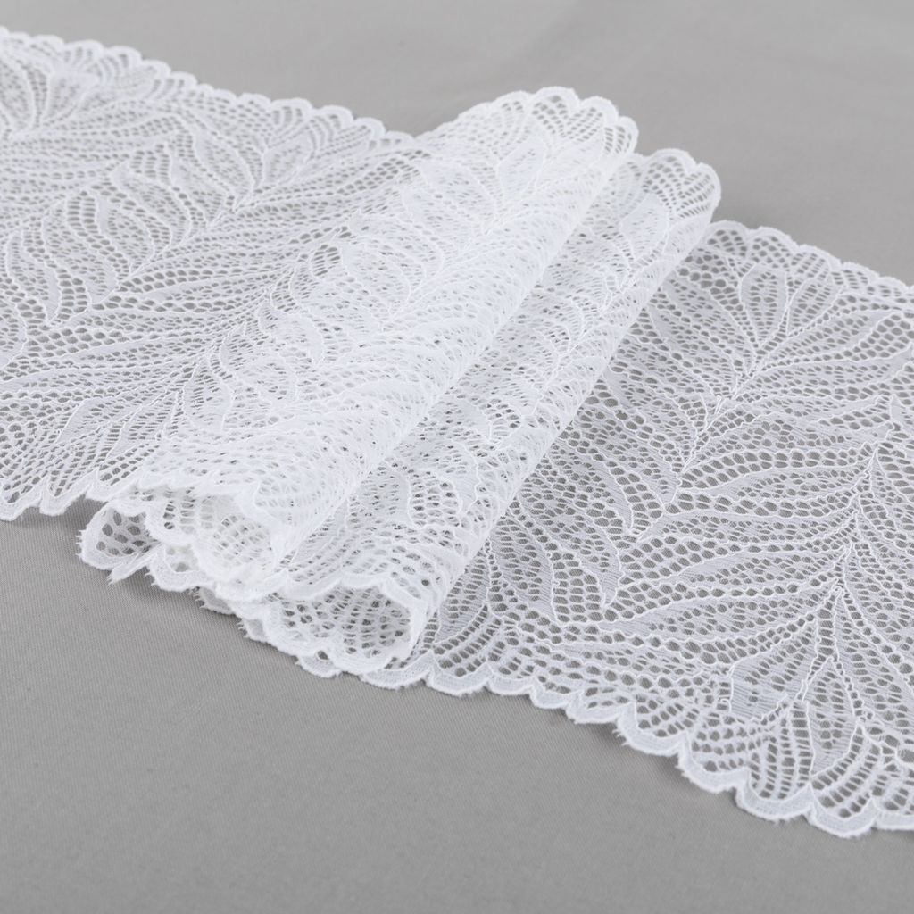 Кружево BLITZ эластичное 200 мм BLST-20 на бобине Турция белый