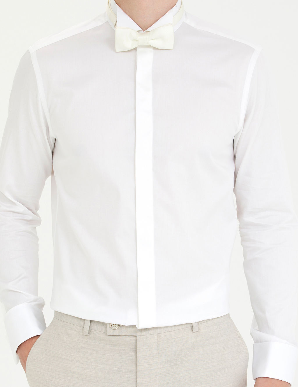 Beyaz Slim Fit Smokin G_mlek