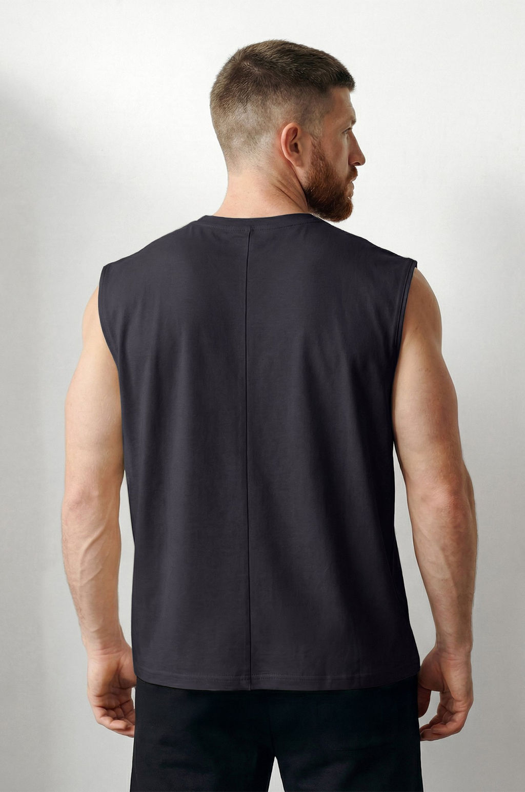 Мужская футболка оверсайз без рукавов Happyfox