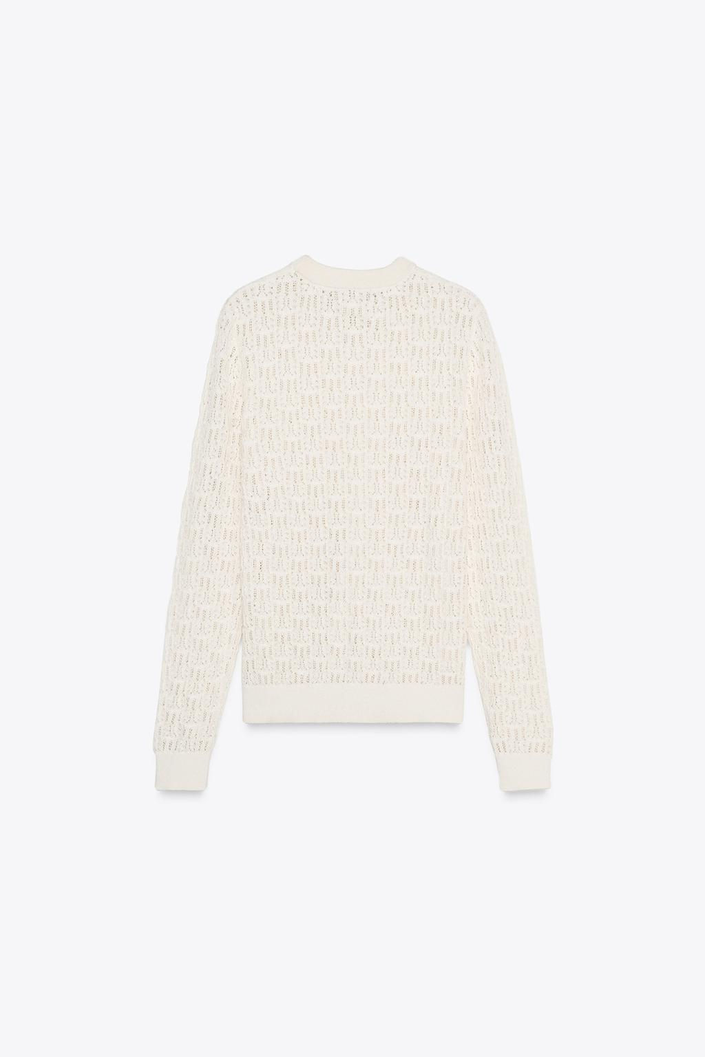 POINTELLE KNIT SWEATER - Zara фото 6
