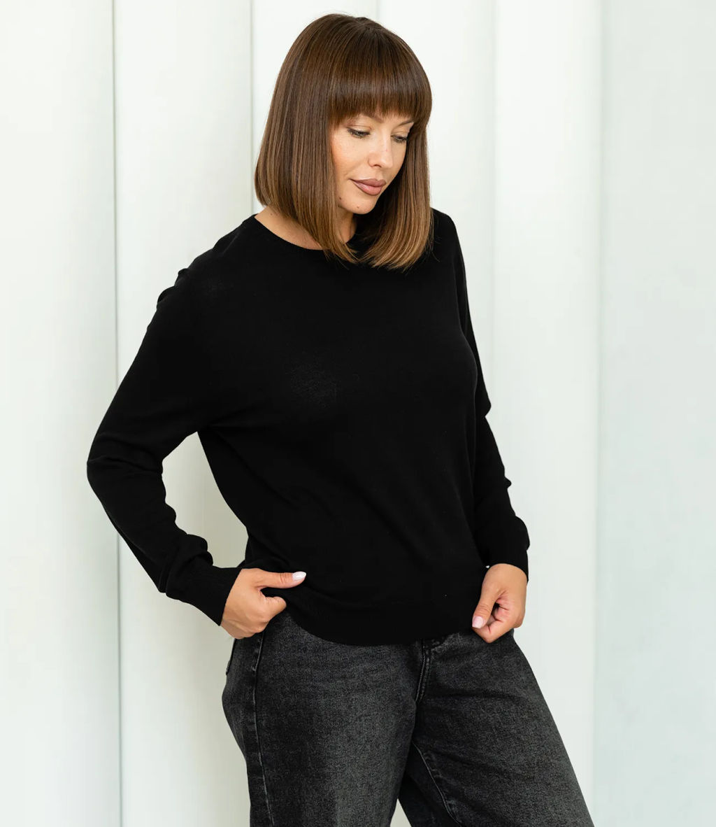 Джемпер #ОКТ125002, чёрный