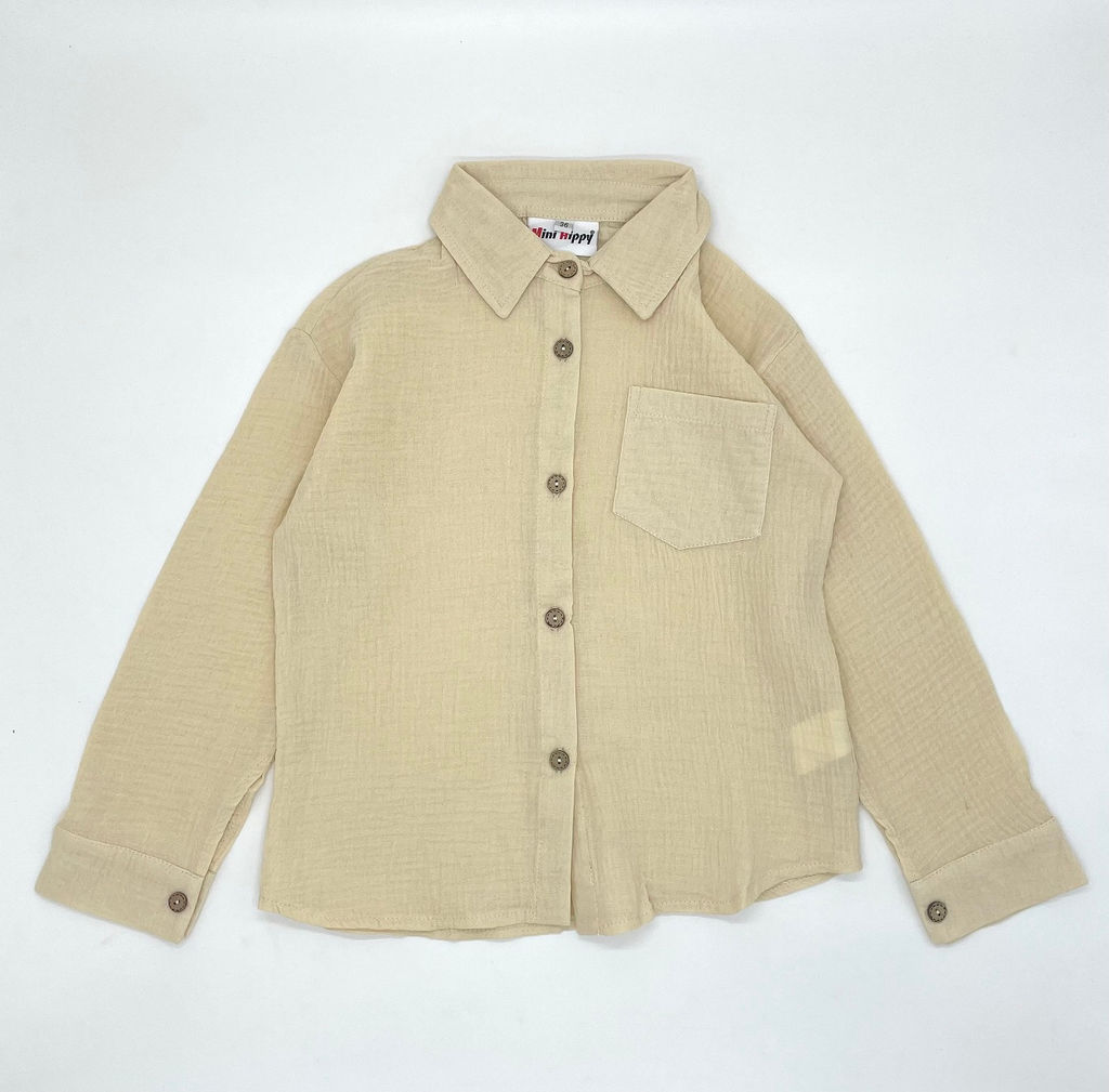 Детская рубашка из муслина GASTON, Белый - Caimano фото 10