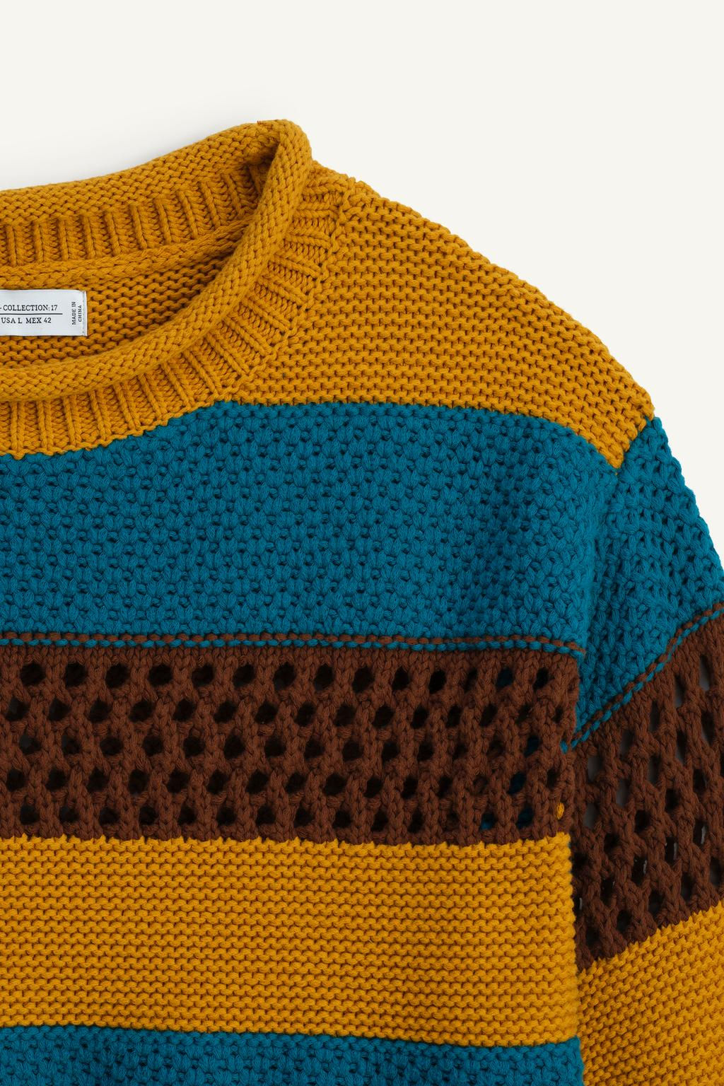 LIMITED EDITION COMBINED TEXTURES SWEATER - Zara фото 7