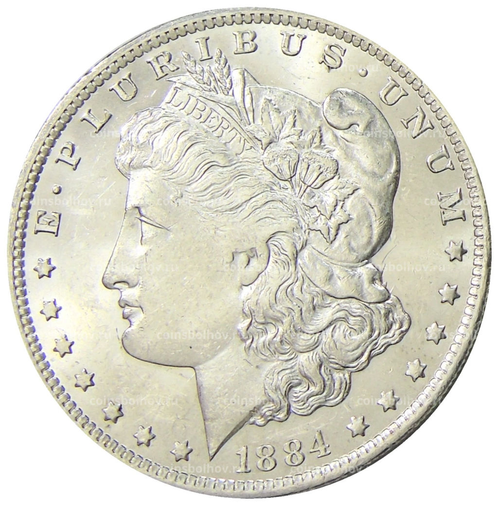 1 доллар 1884 года О США Доллар Моргана
