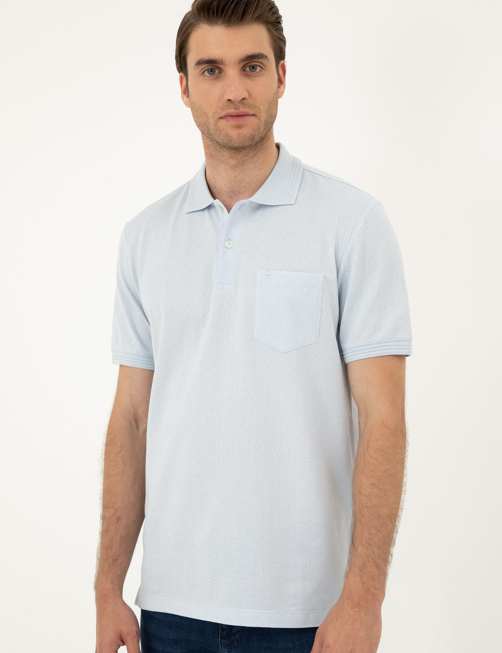 A__k Mavi Regular Fit Ti__rt