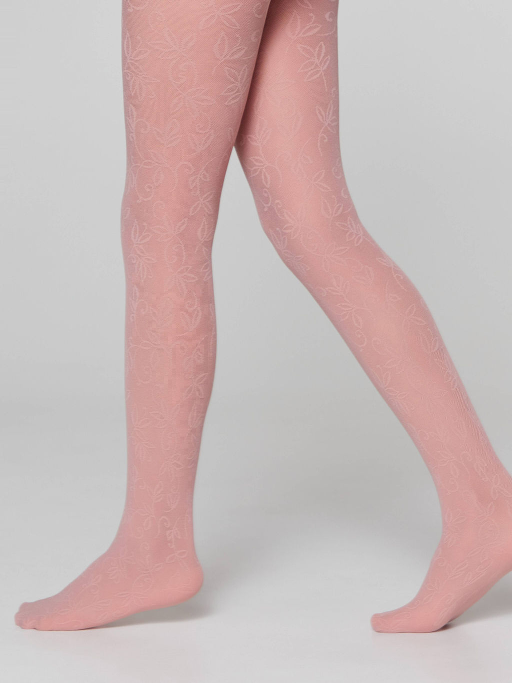 CONTE Эластичные колготки с ажурным цветочным рисунком KETTY dusty rose - Conte elegant фото 3