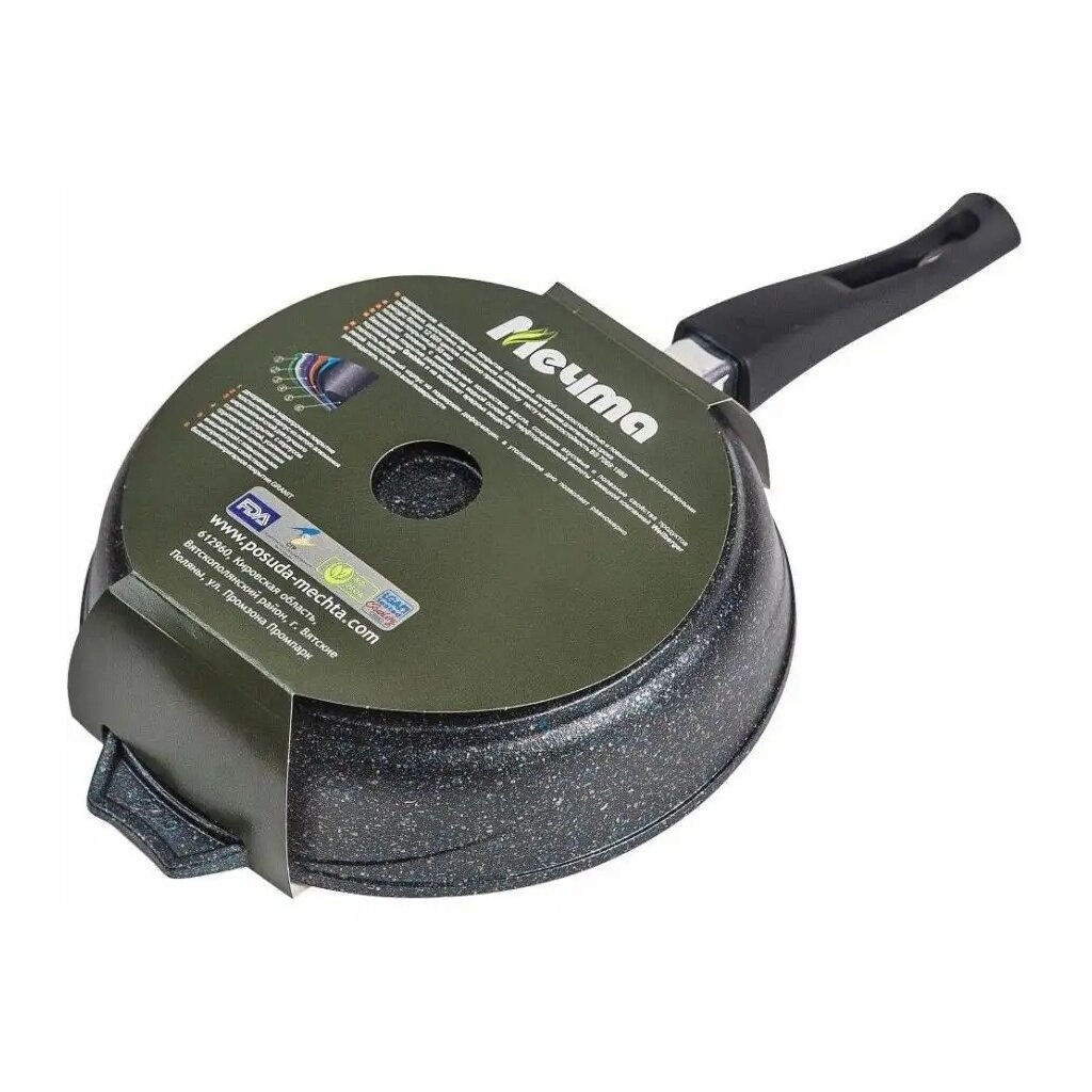 Сковорода 24см АП Гранит star со съемной ручкой арт,024803 /Мечта/  фото 4