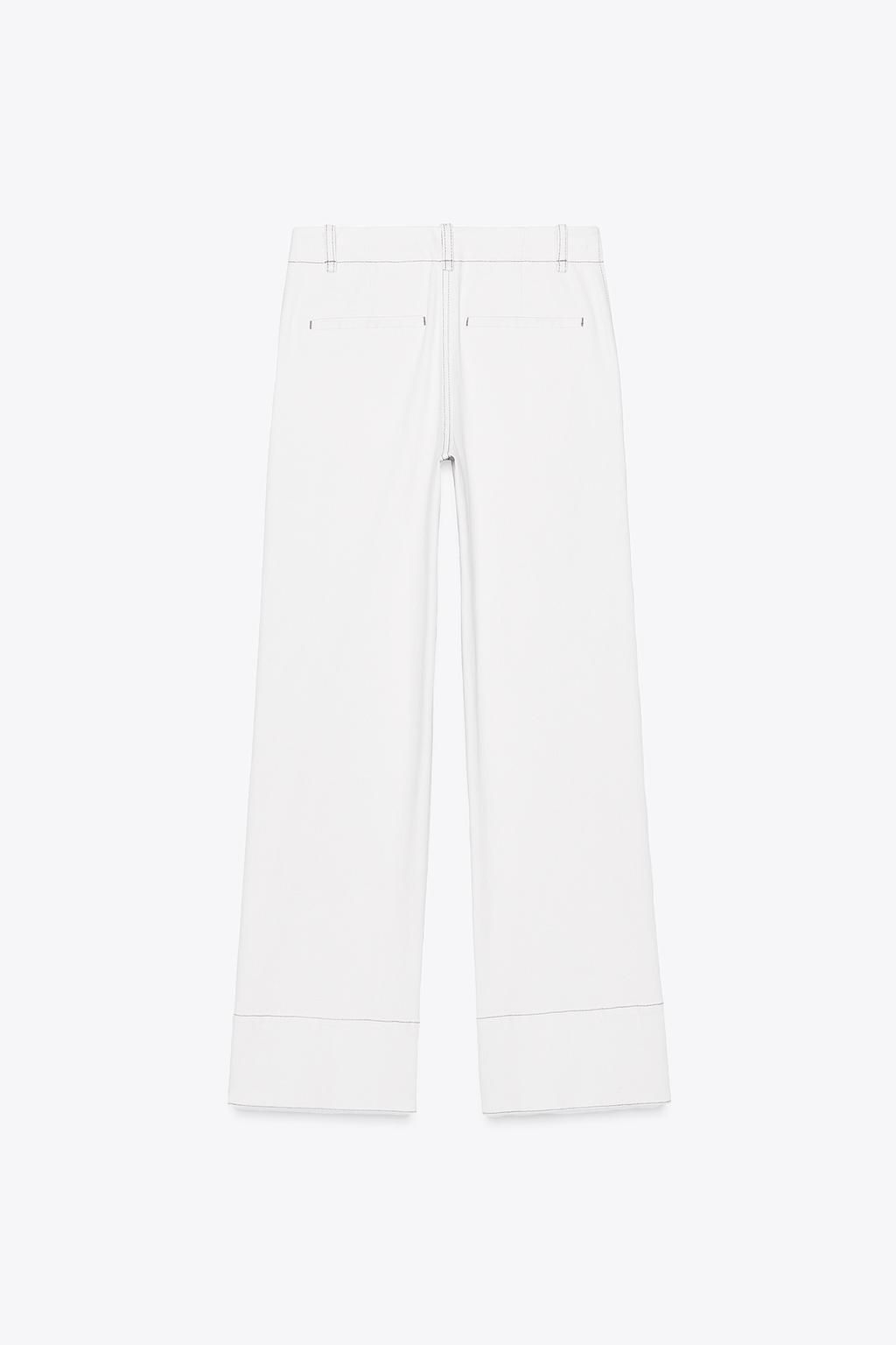 BOOTCUT TROUSERS WITH TOPSTITCHING - Zara фото 5