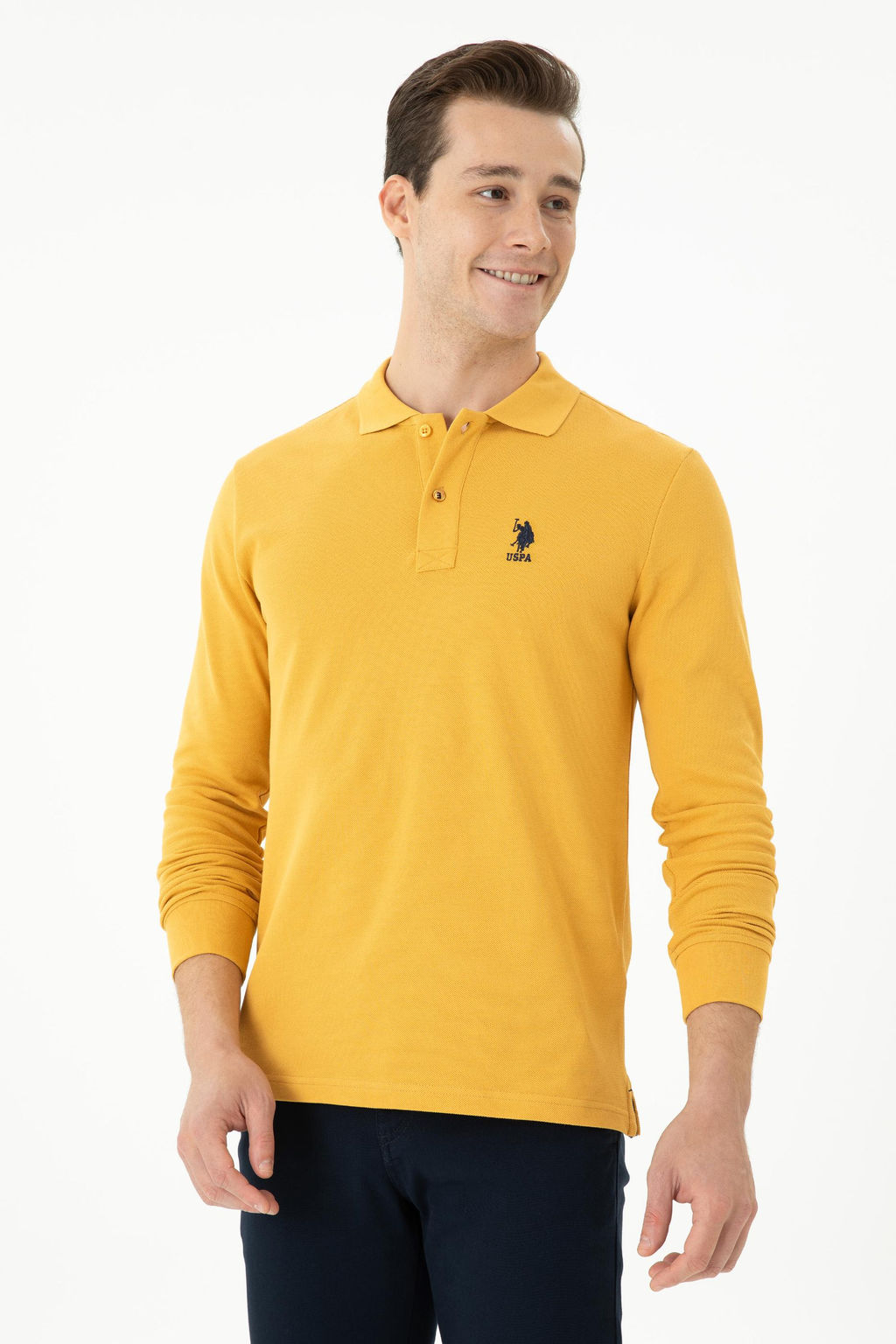 Мужская горчичная базовая толстовка сюрприза в корзине - U.s. polo assn фото 10