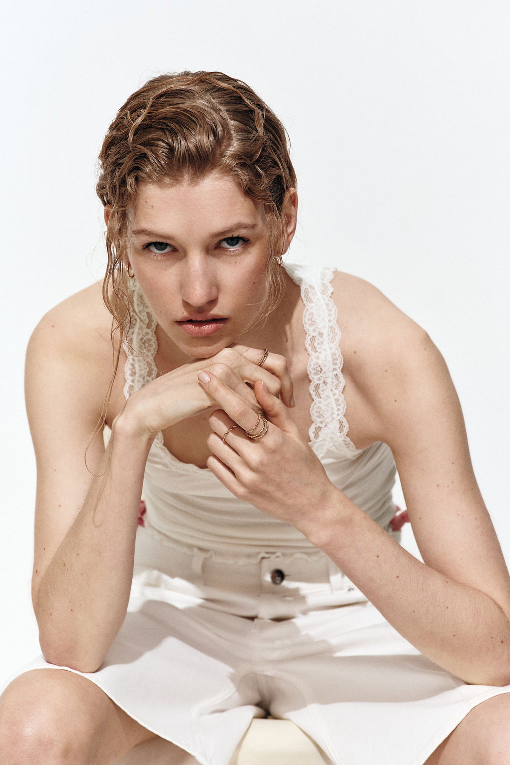 Top en mezcla de viscosa con detalle de encaje - H&m фото 5