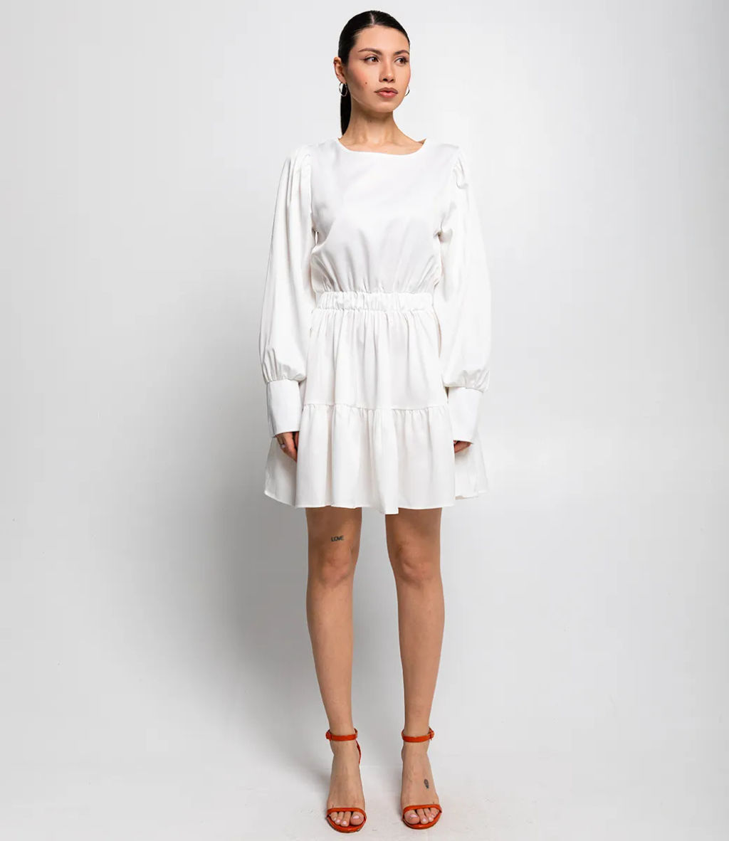 Платье #КТ2257, белый