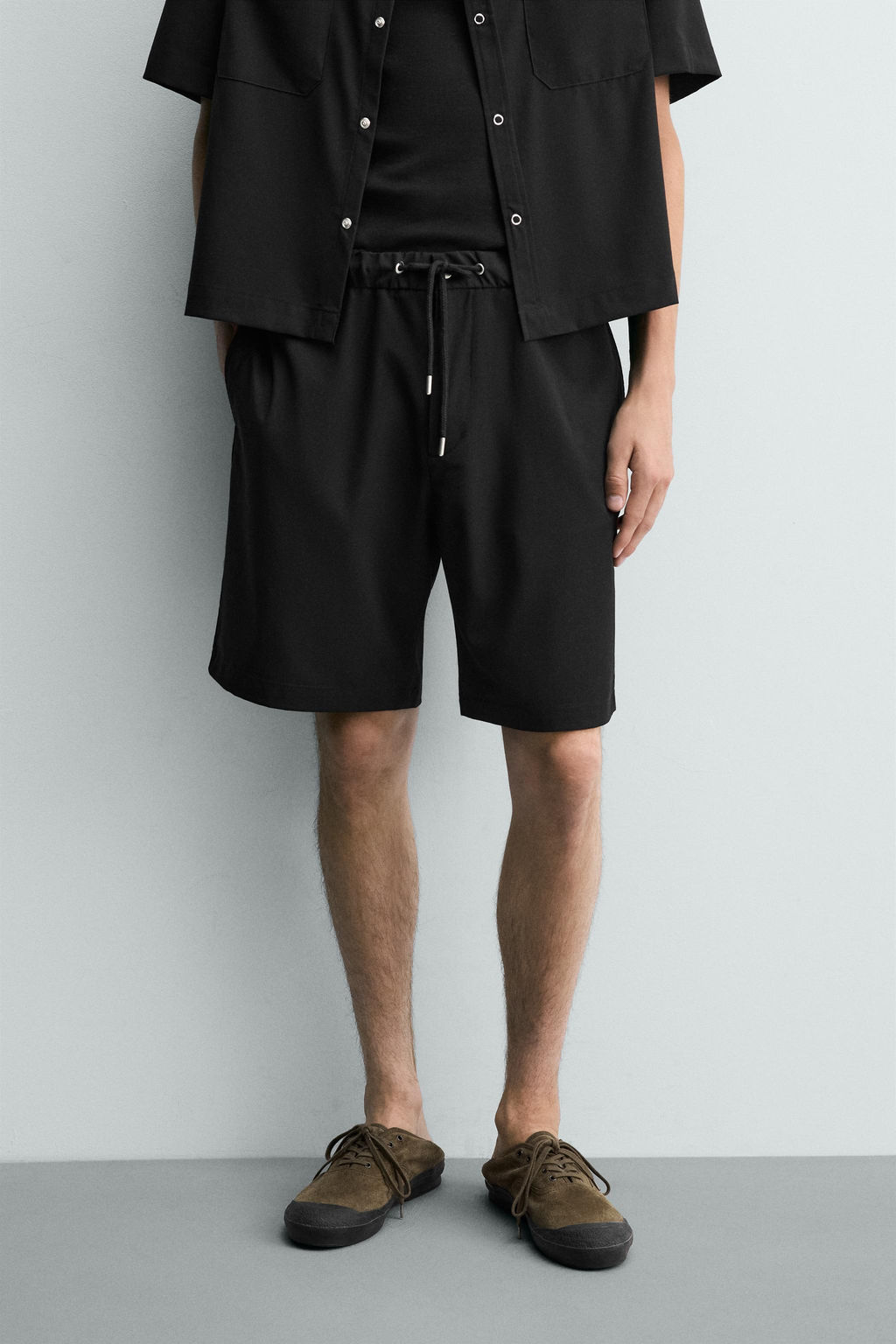 BERMUDA T?CNICA RELAXED FIT / Negro