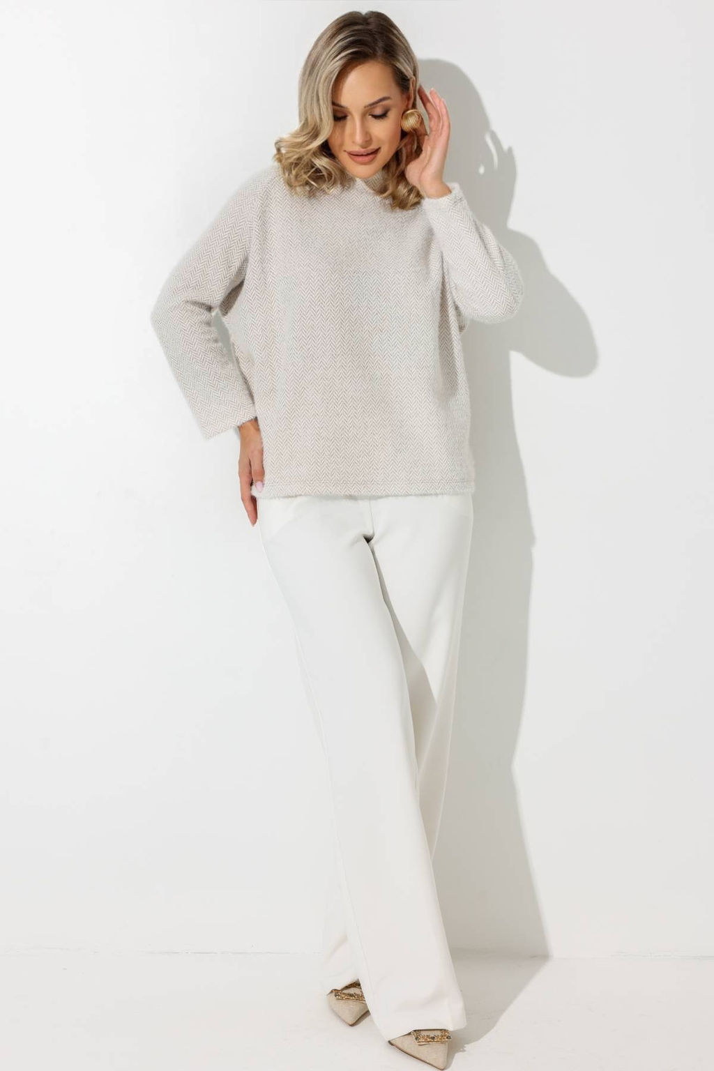 Блузка женская 4300/06/Бежевый, молочный - Rise фото 5