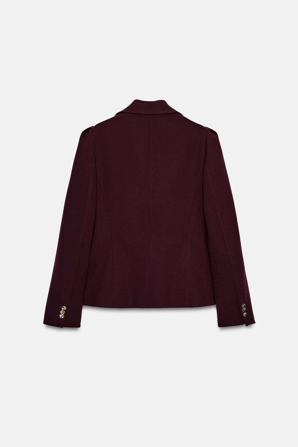 BLAZER ENTALLADA HOMBROS MARCADOS / Burgundy - Zara фото 10