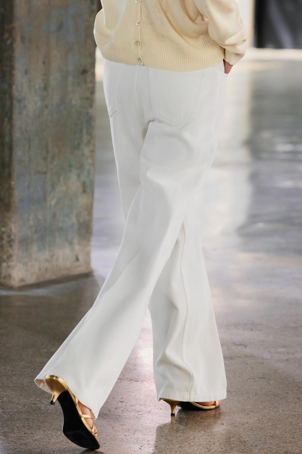 ZW COLLECTION WIDE-LEG HIGH-WAIST JEANS - Zara фото 3