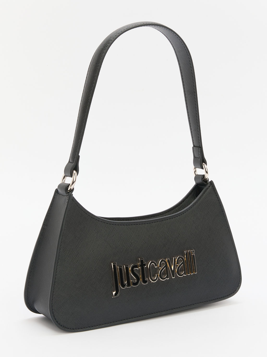 Женская сумка на плечо JUST CAVALLI METAL LETTERING Артикул 4107788, черный  фото 3