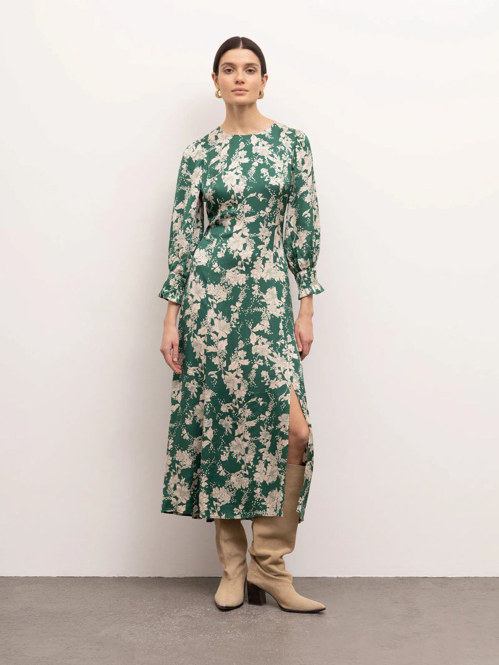 Платье с цветочным принтом - Emka фото 2