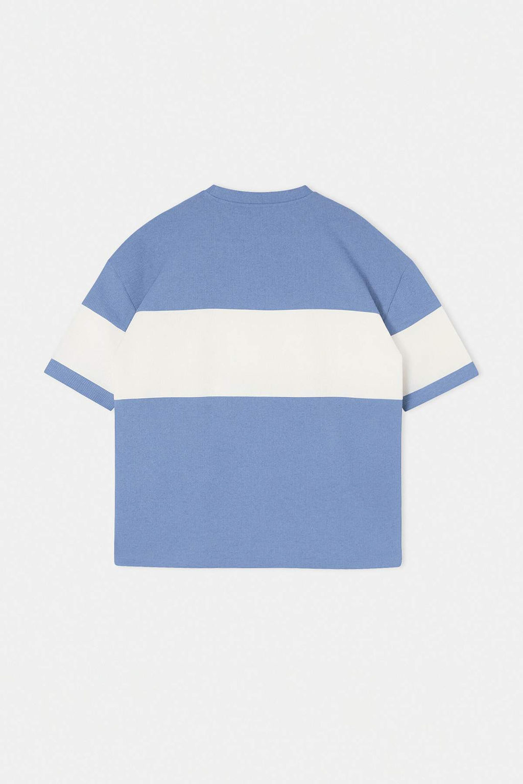 TRENDYOL MAN Mint Buyuk Beden Oversize/Genis Kesim Renk Bloklu Dokulu T-Shirt TMNSS25BF00038 - Trendyolmilla фото 8