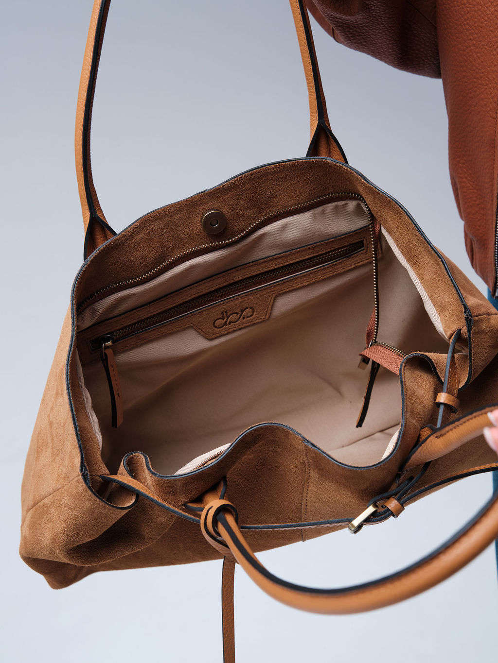 Замшевая сумка Daniela DBR 31375 светло-коричневый  фото 11