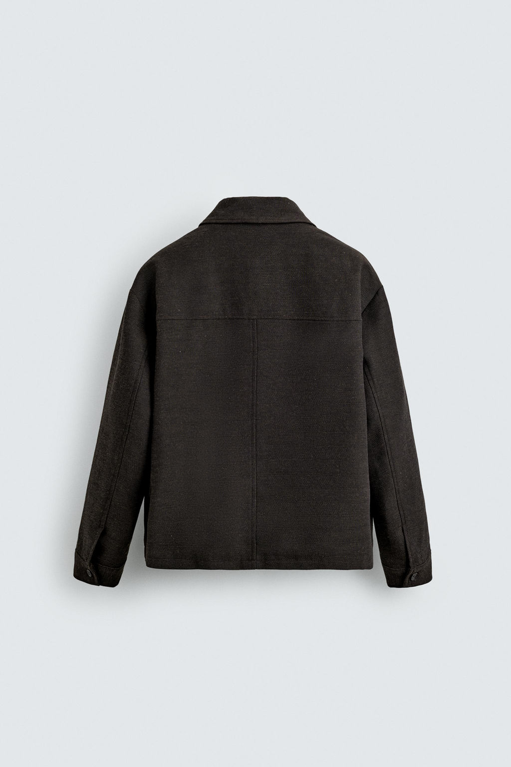 TEXTURED OVERSHIRT WITH POCKETS - Zara фото 7