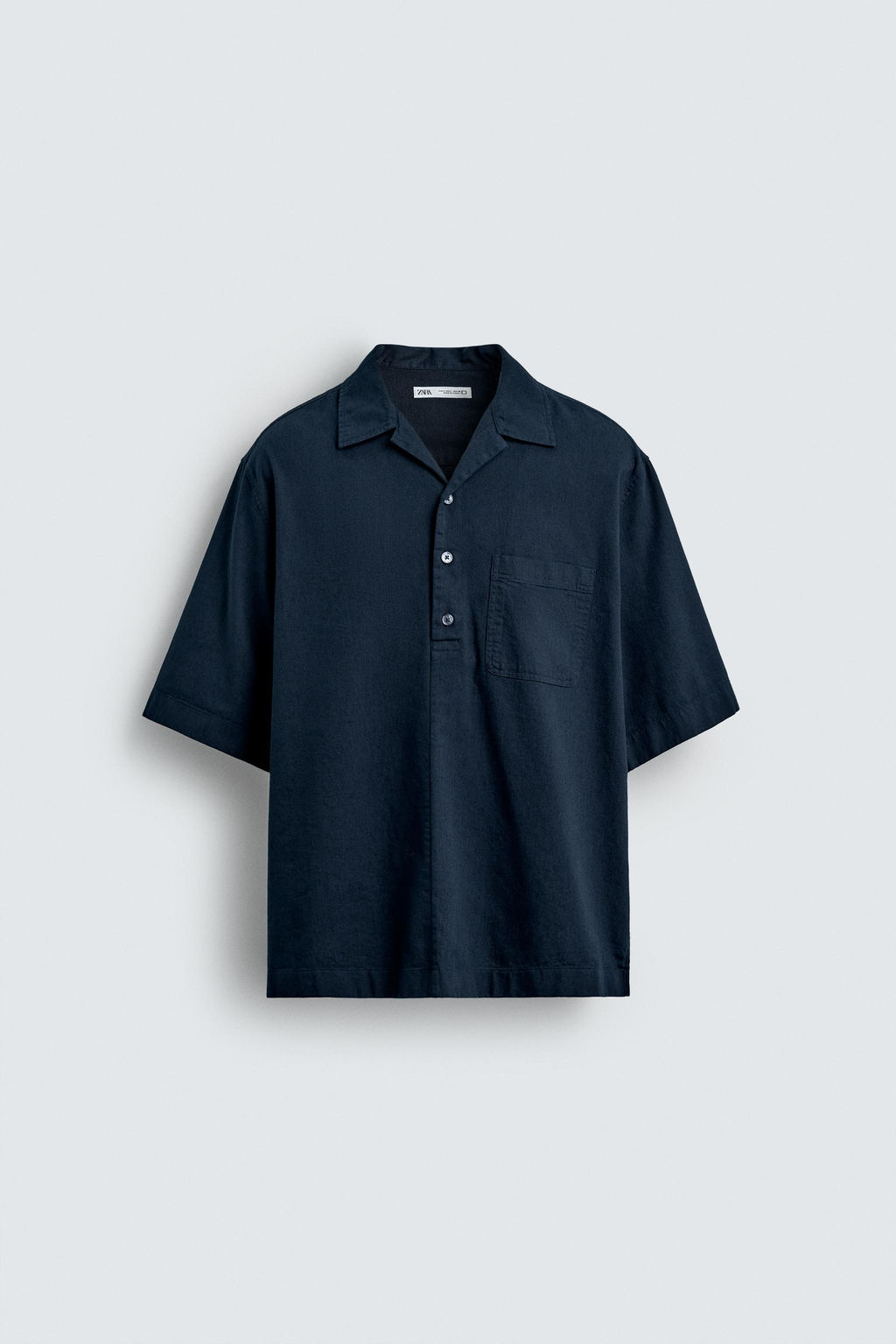 COTTON/LINEN POLO SHIRT