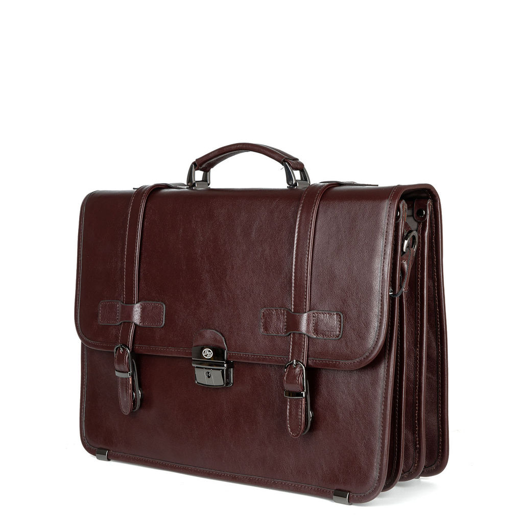 Мужской кожаный портфель - Barcelo biagi фото 2