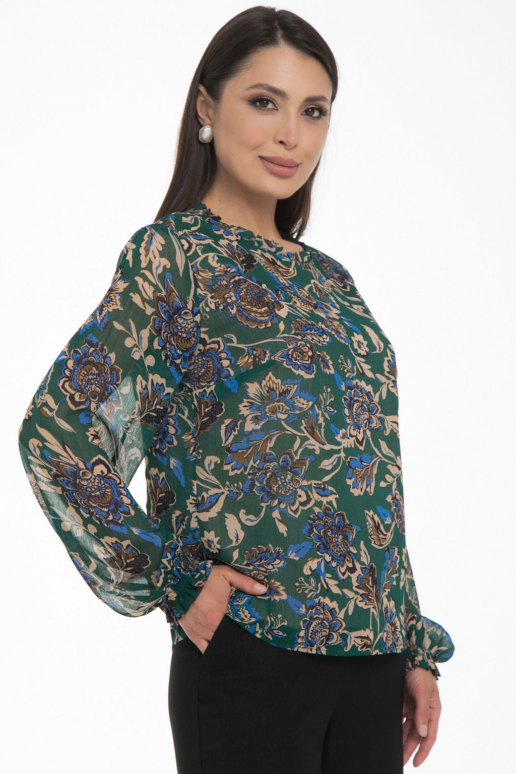 Блуза Волшебный шифон (модный принт)