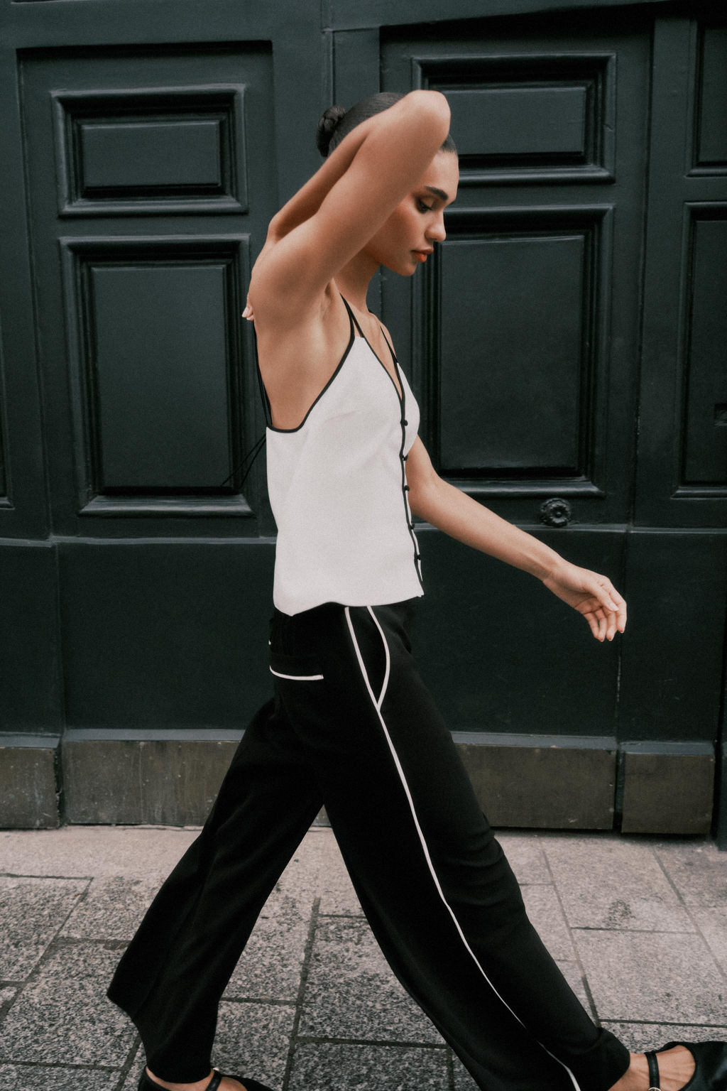 CONTRAST TRIM TROUSERS - Zara фото 14