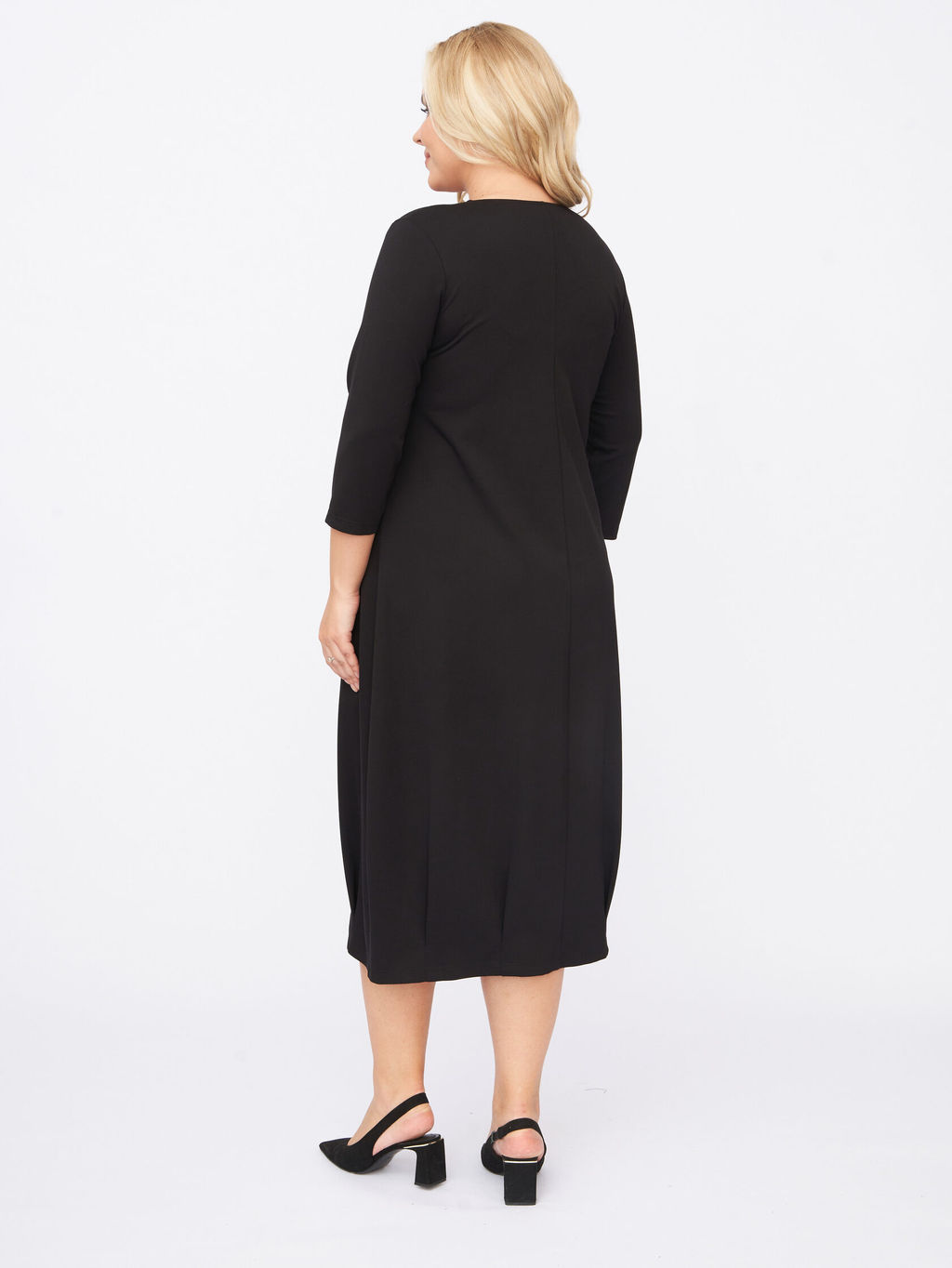 Платье из плотного трикотажа ZPP14006BLK01 - Артесса фото 4