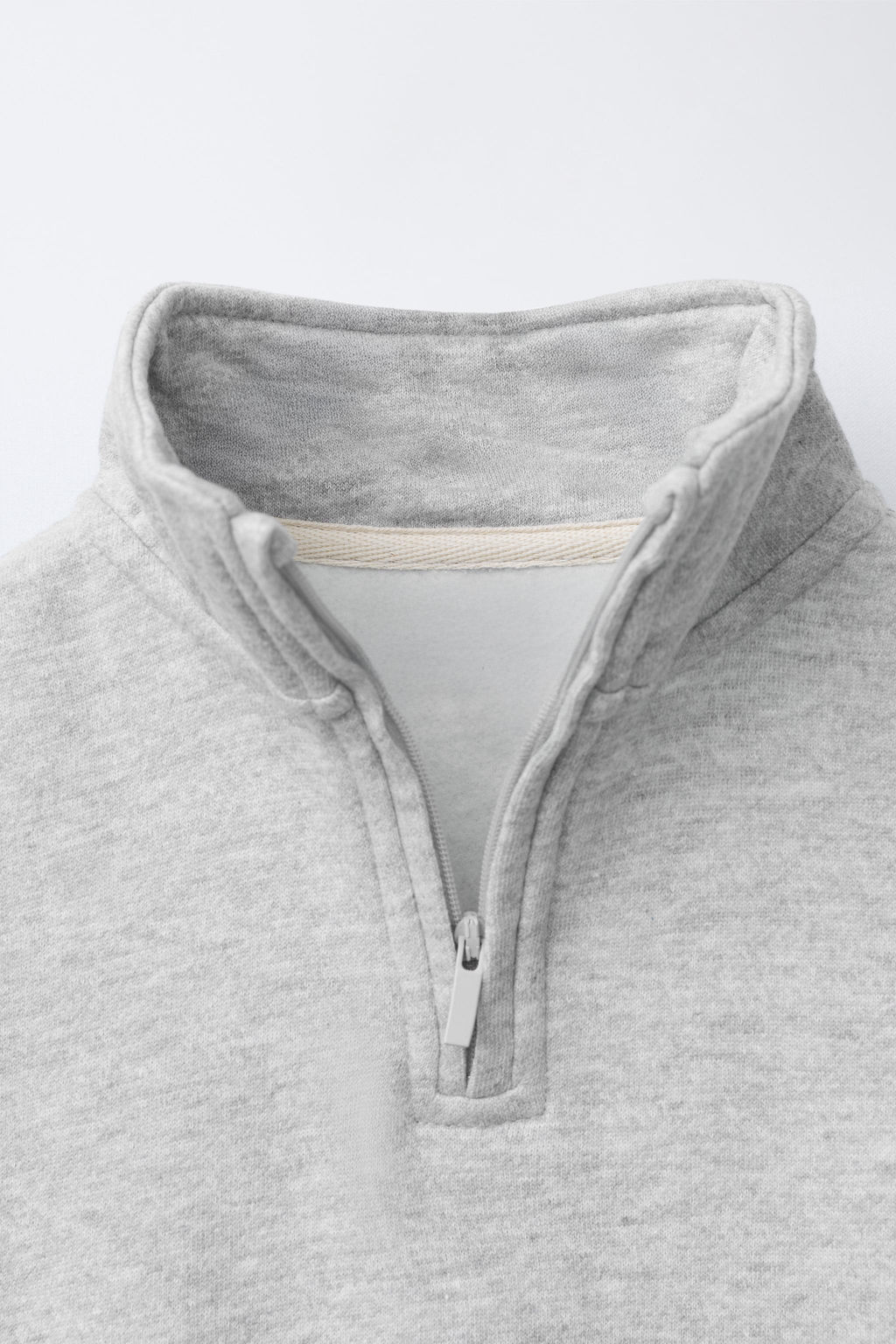 SUDADERA CUELLO SUBIDO ETIQUETA / Gris vigor? - Zara фото 3