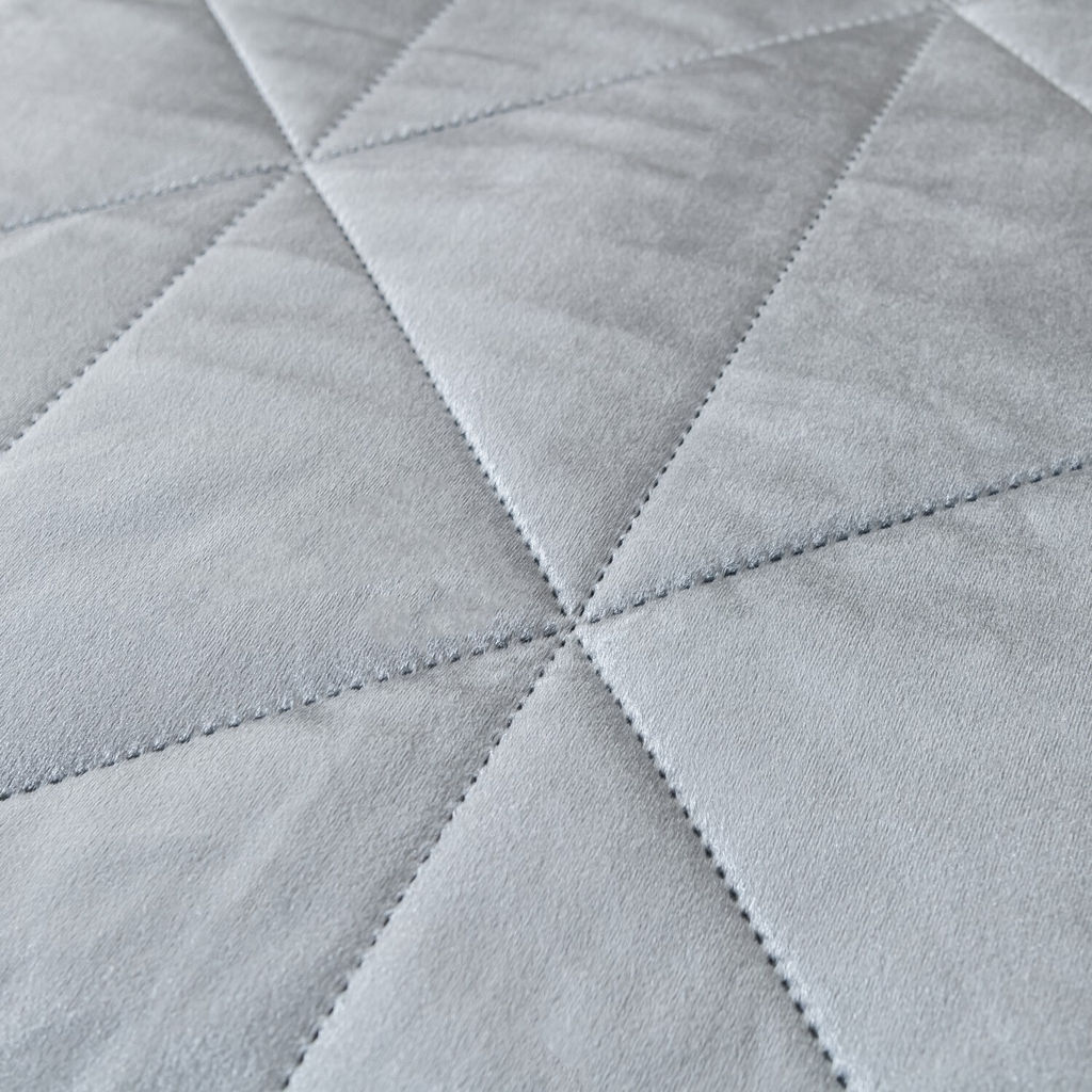 Велюровое покрывало в клетку и две наволочки OVL038 240*260/50-70 2 шт - Ситрейд фото 11