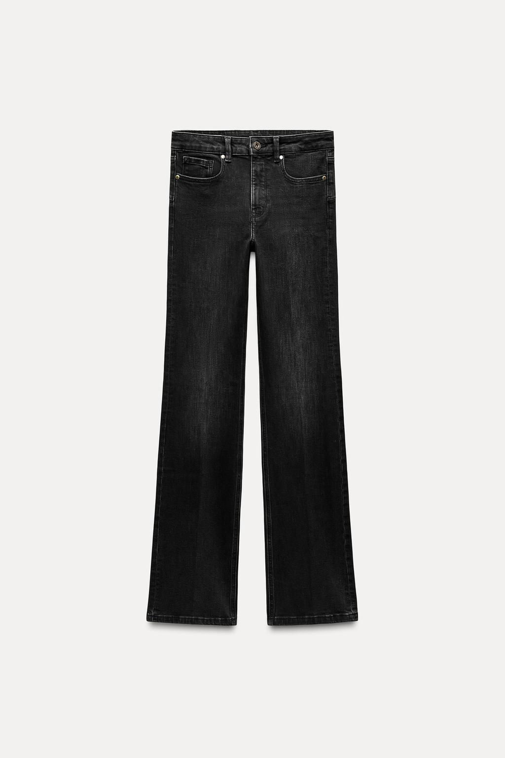 ZW COLLECTION MID-WAIST BOOTCUT CONTOUR JEANS - Zara фото 6
