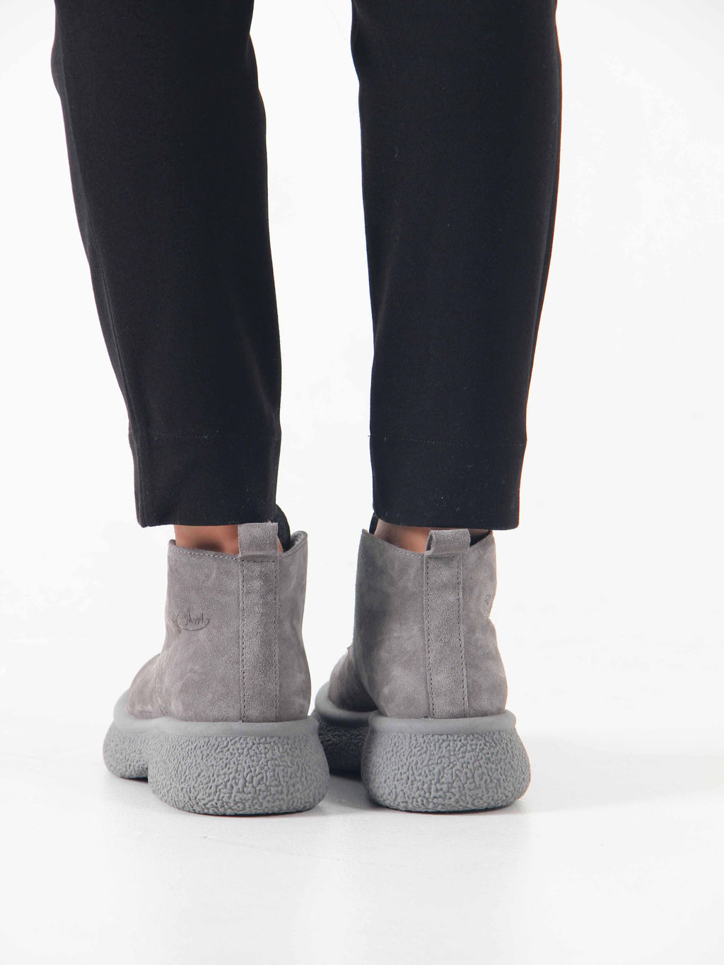 Ботинки EDART 308.агата gr. серый замок замша б/байка - Ed'art фото 19