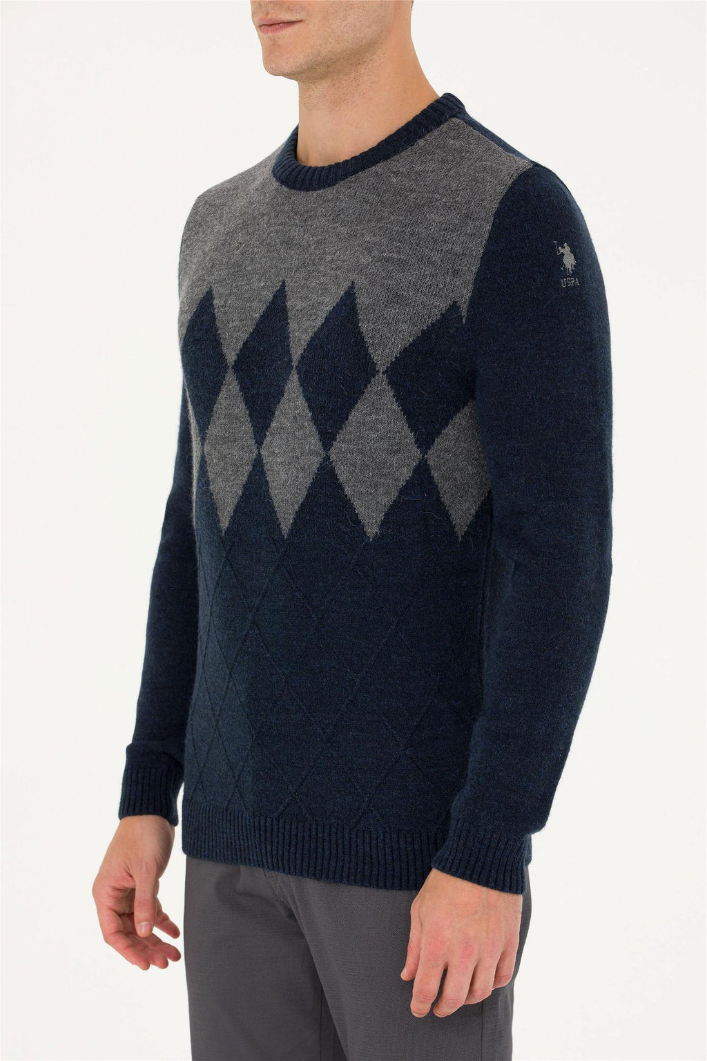 U. S. Polo Assn Мужской темно-синий свитер - U.s. polo assn фото 13