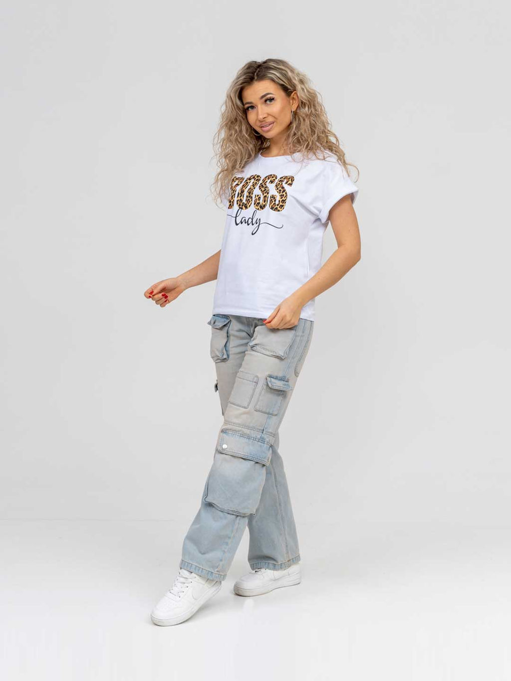 Футболка женская, цвет белый