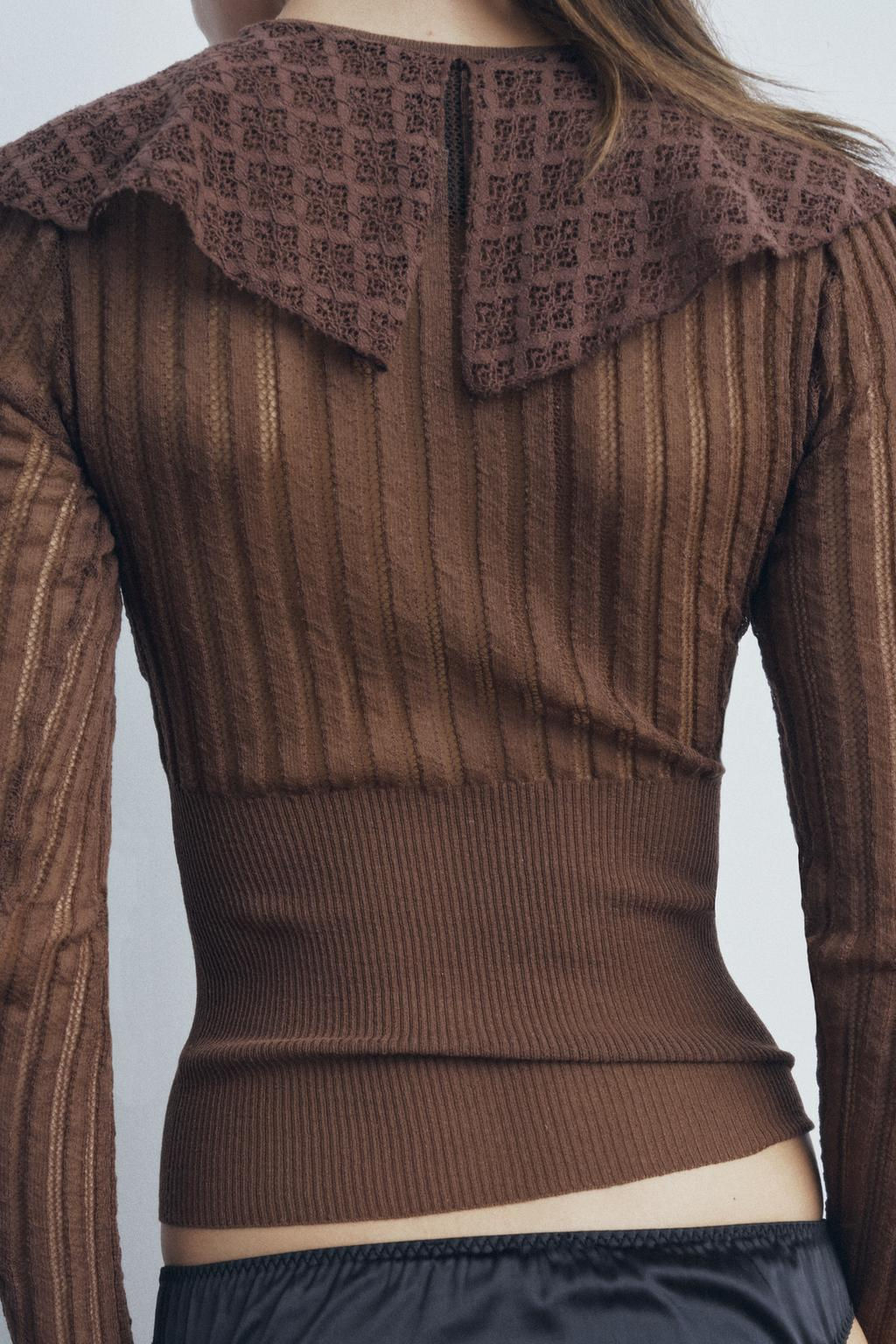 RUFFLED KNIT TOP - Zara фото 4