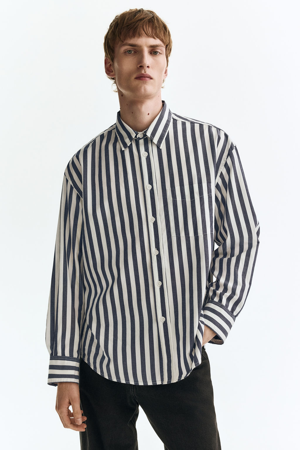 Camisa de popelina Relaxed Fit - H&m фото 3