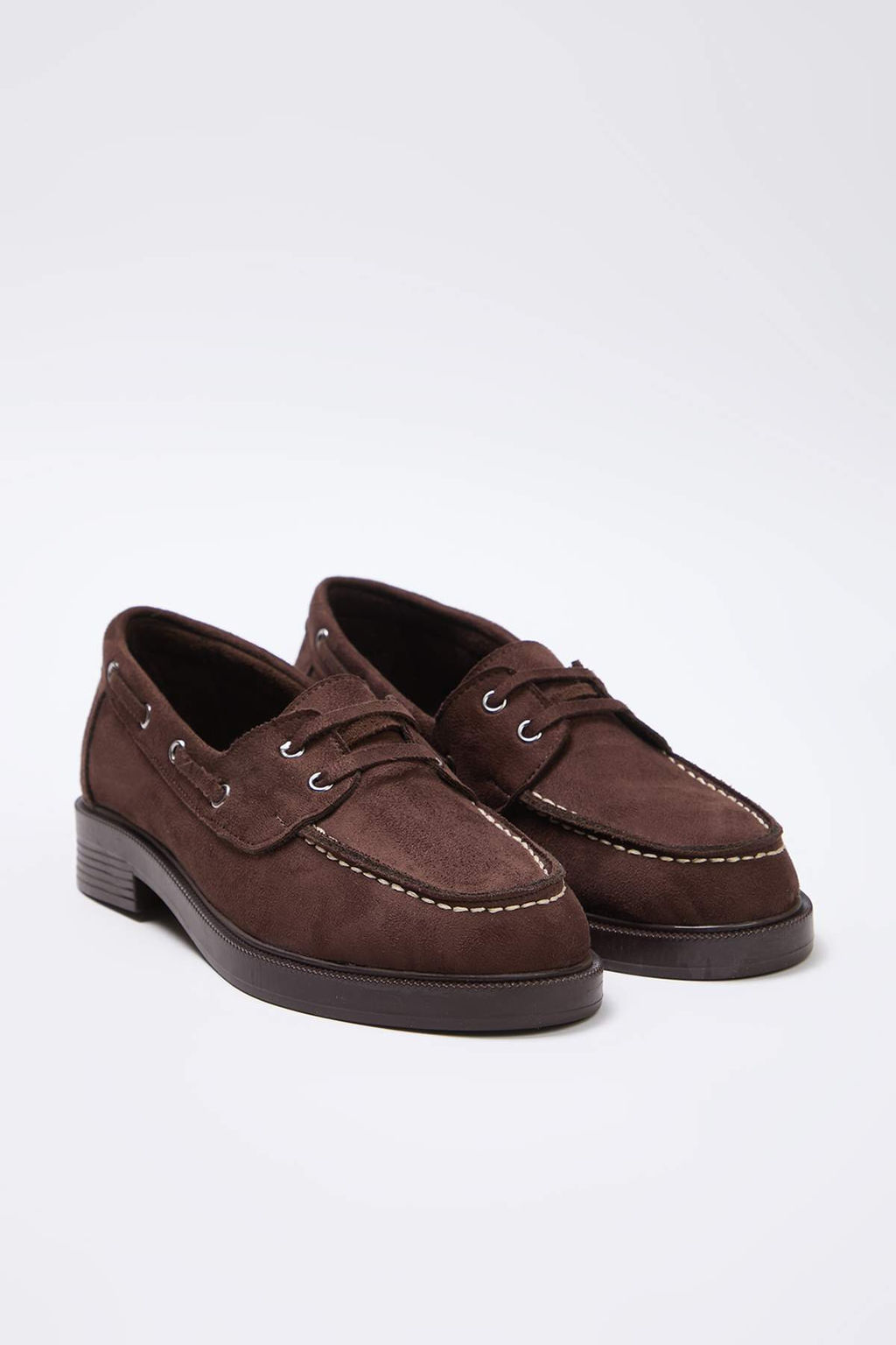 Koyu Kahverengi Bagc?k Detayl? Duz Kad?n Loafer Ayakkab? - Trendyolmilla фото 2