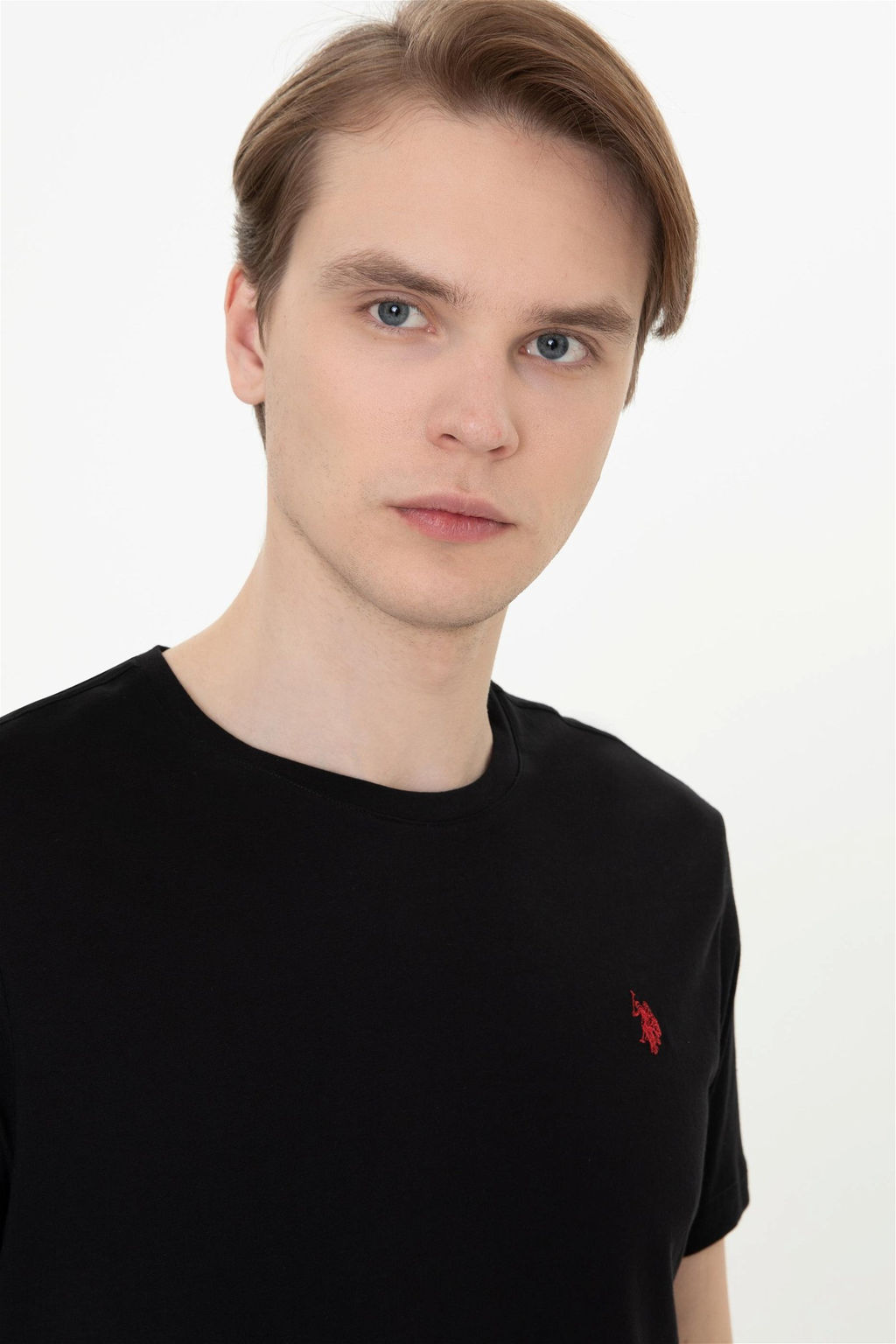 Мужская черная базовая футболка с круглым вырезом Неожиданная скидка в корзине - U.s. polo assn фото 2